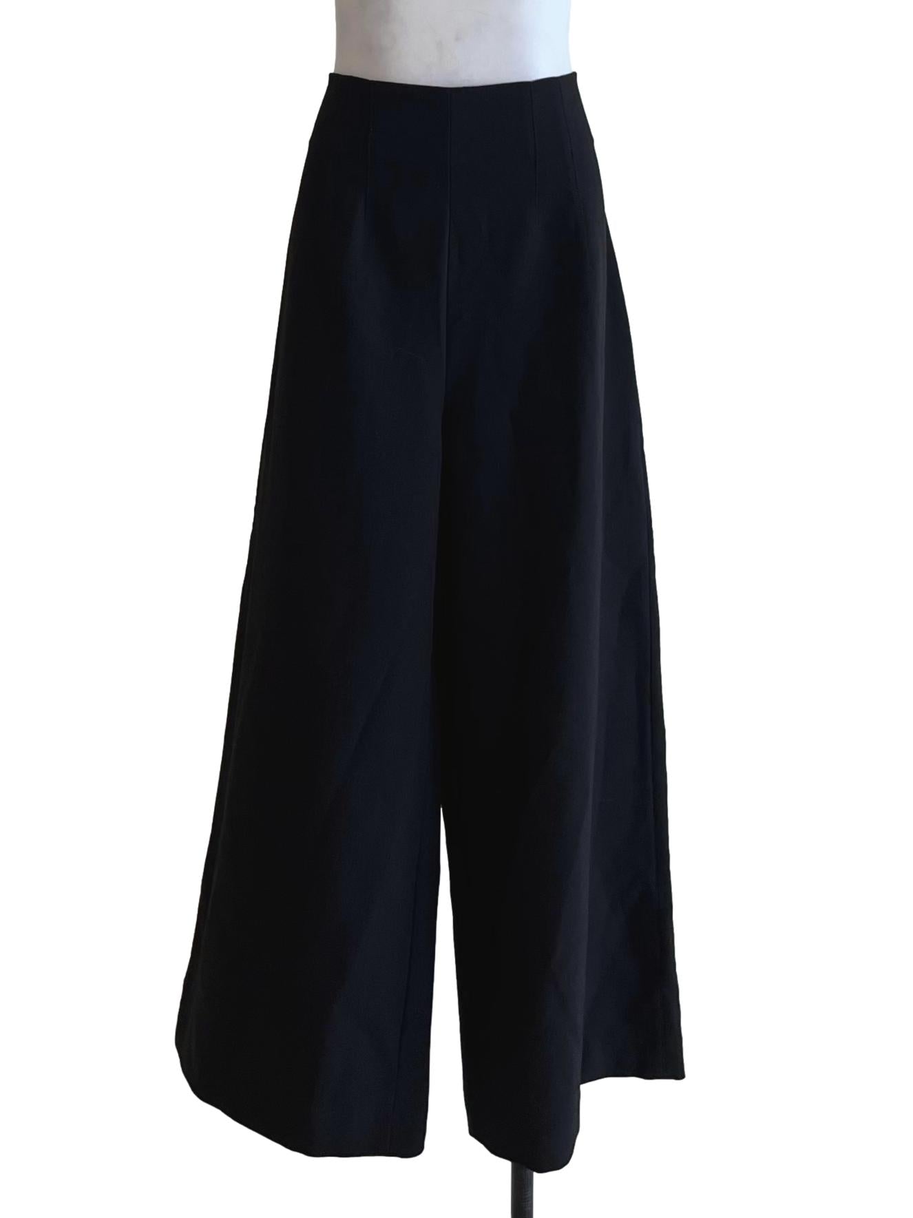 Black High-Waisted Formal Pants