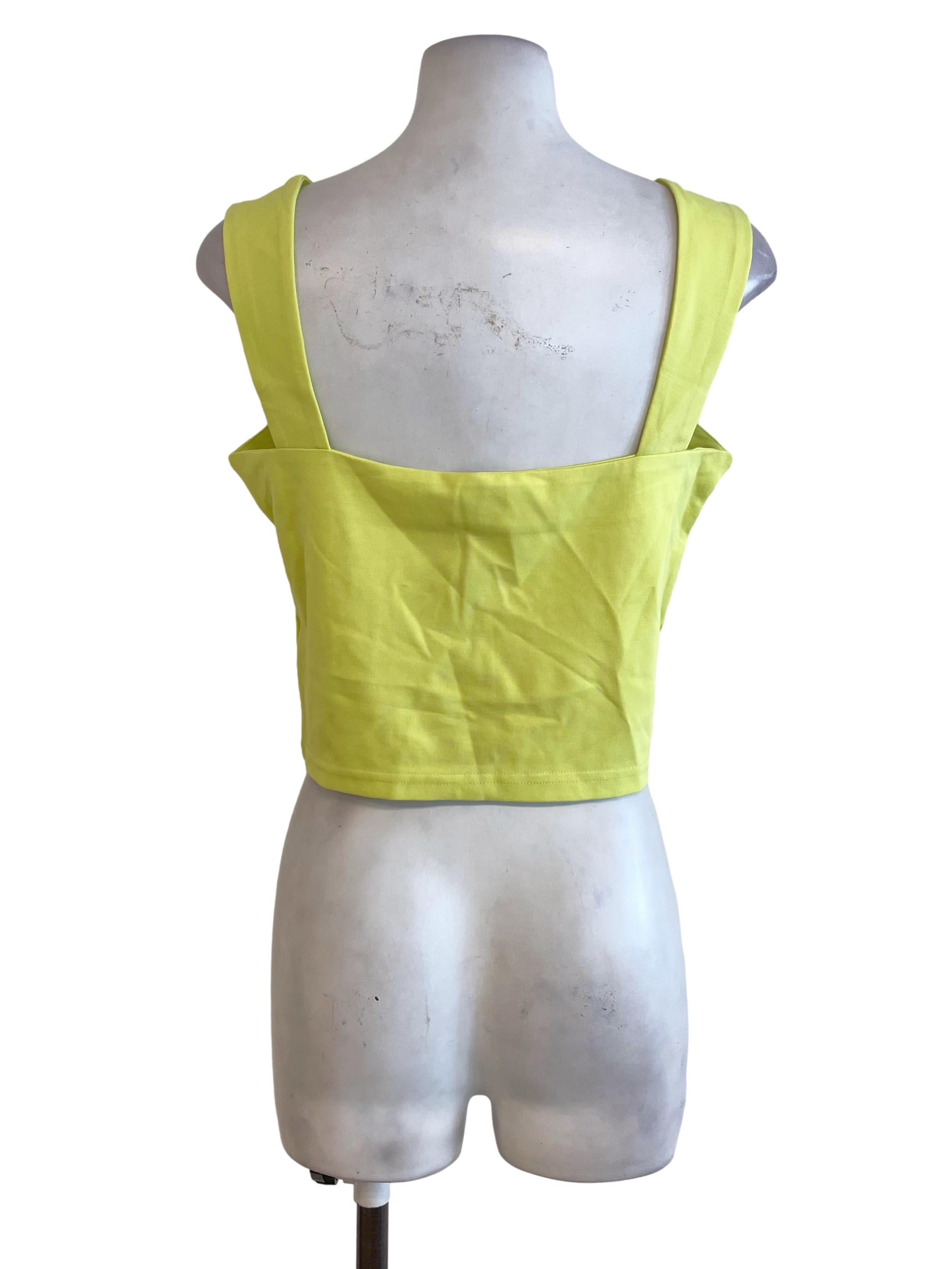 Neon Green Cropped Top