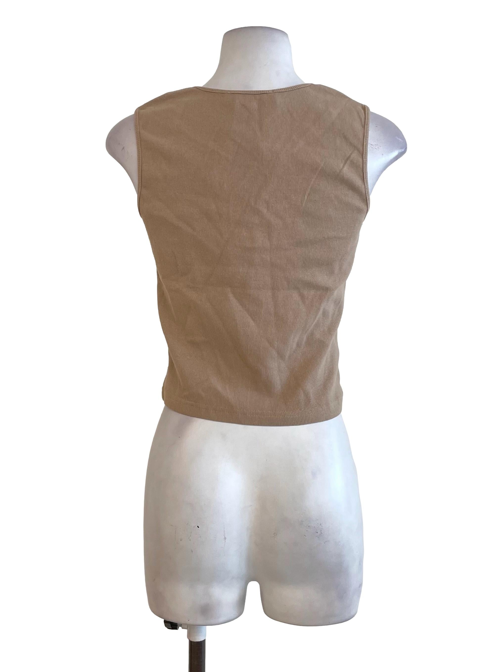 Khaki Queen Anne Top