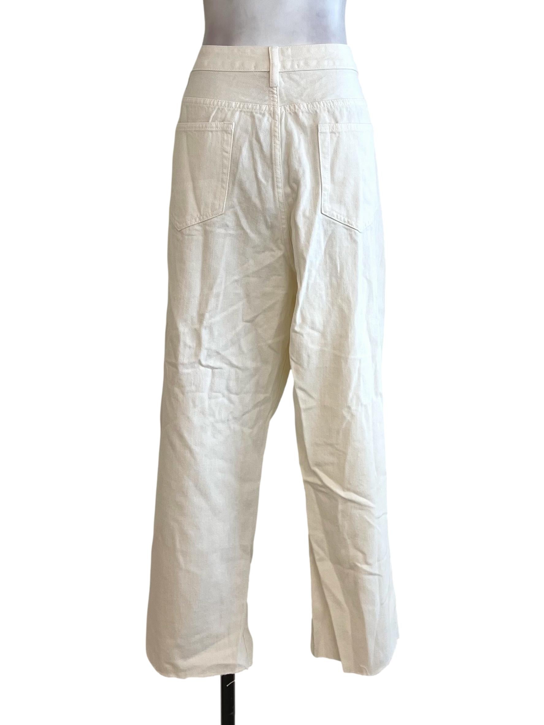White Straight Jeans JB