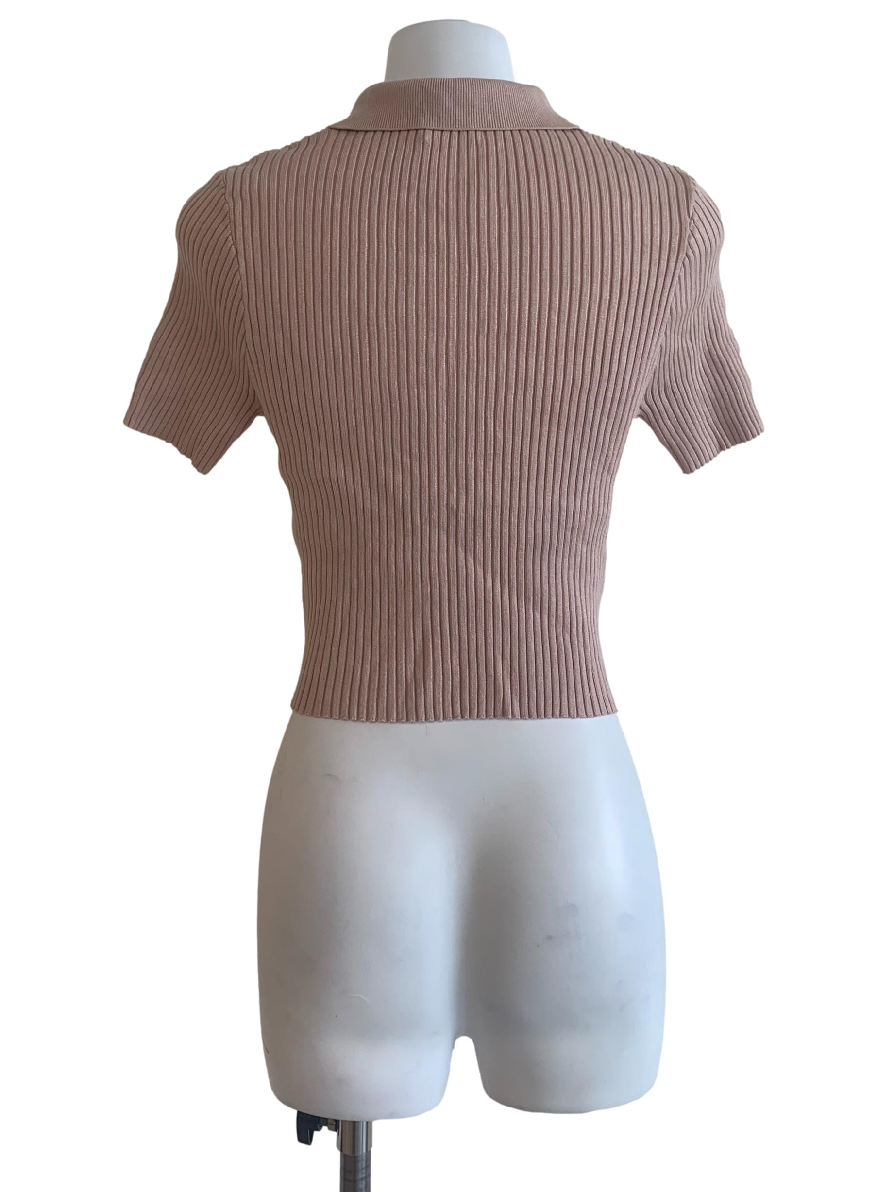 Latte Beige Collared Shirt