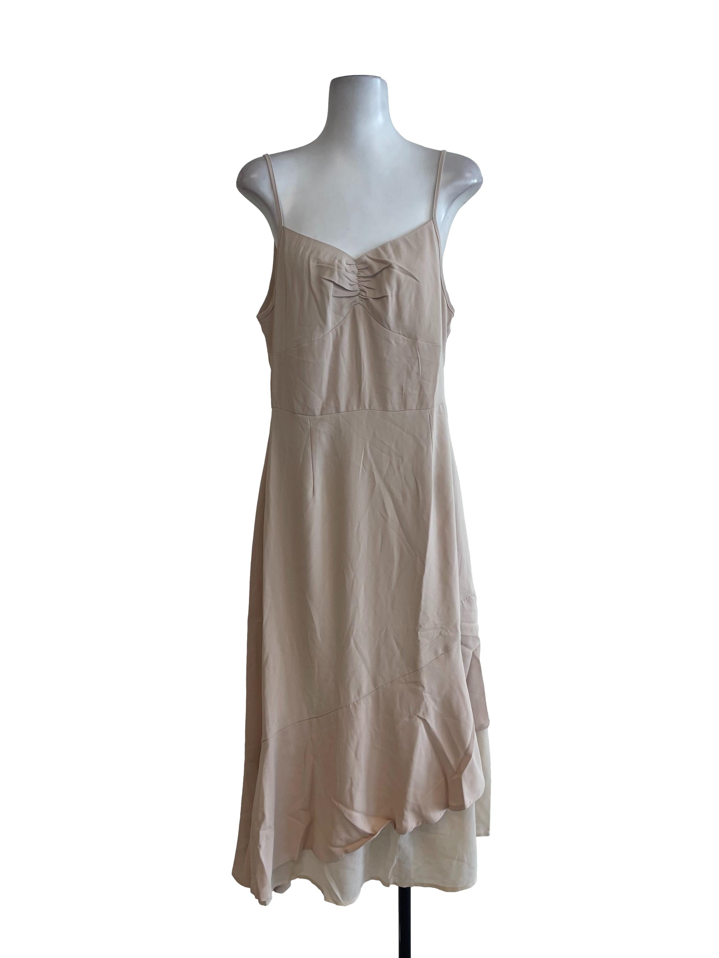 Cream A Line Dress