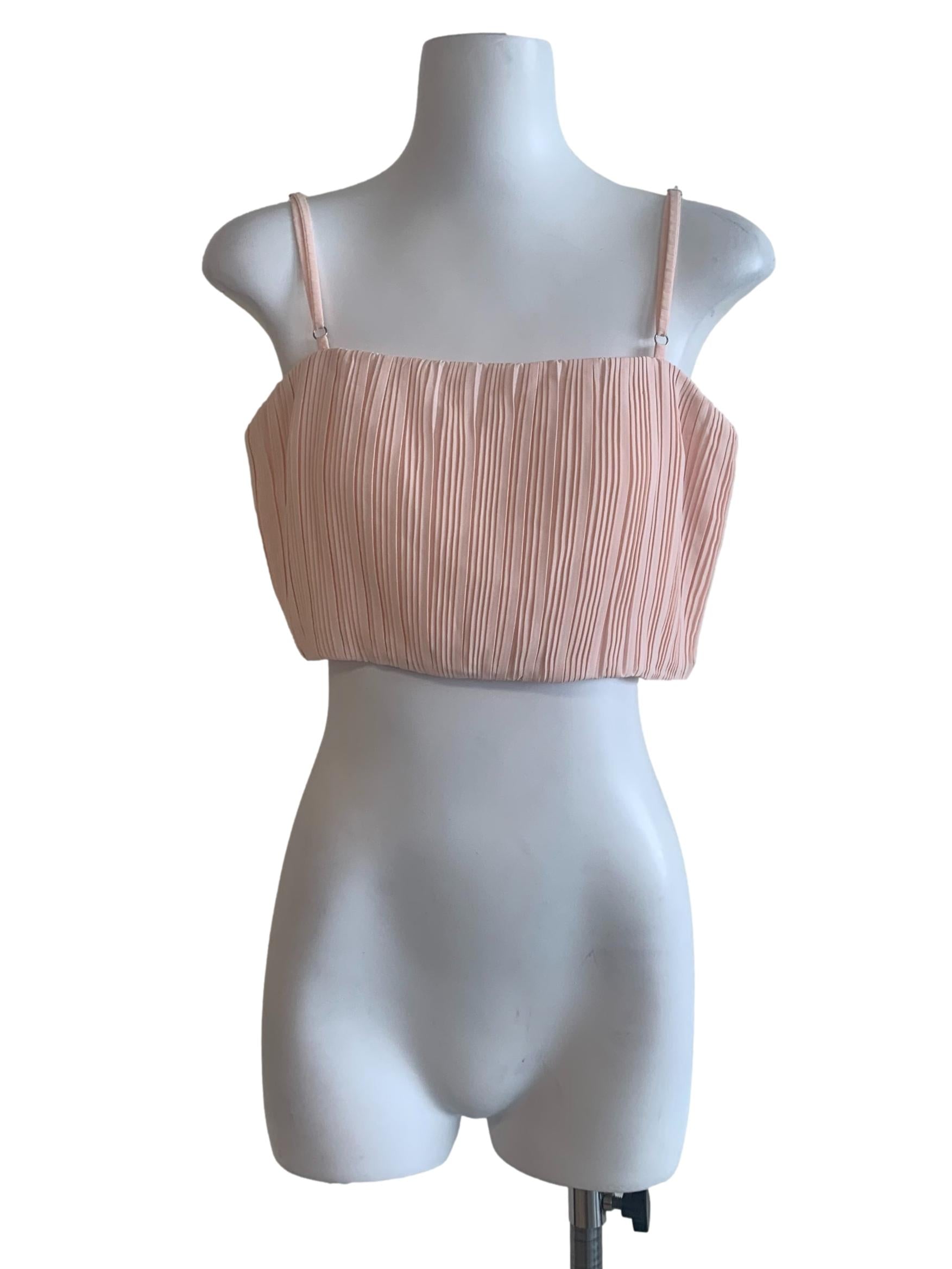 Salmon Pink Spaghetti Strap Top