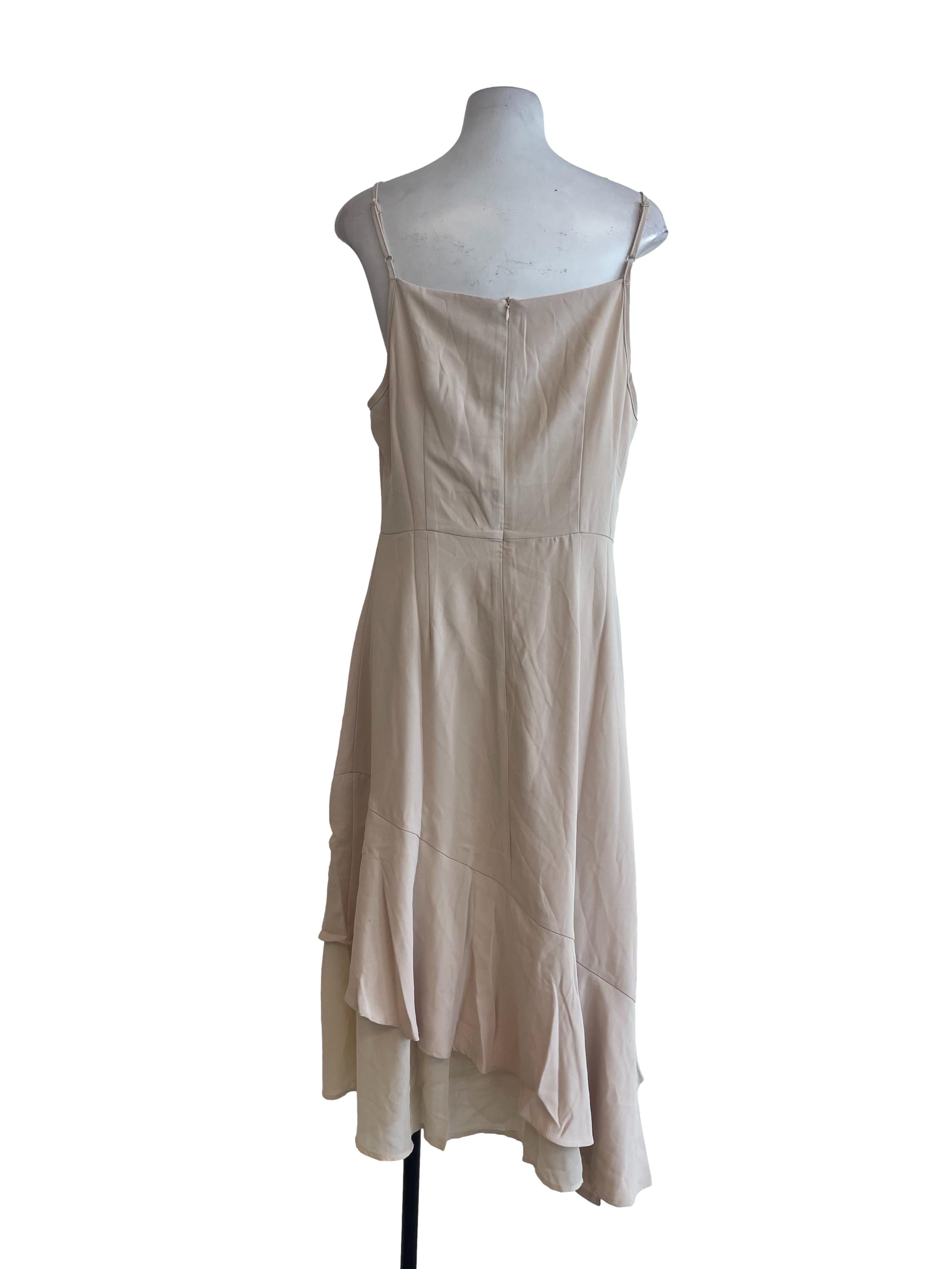 Cream A Line Dress