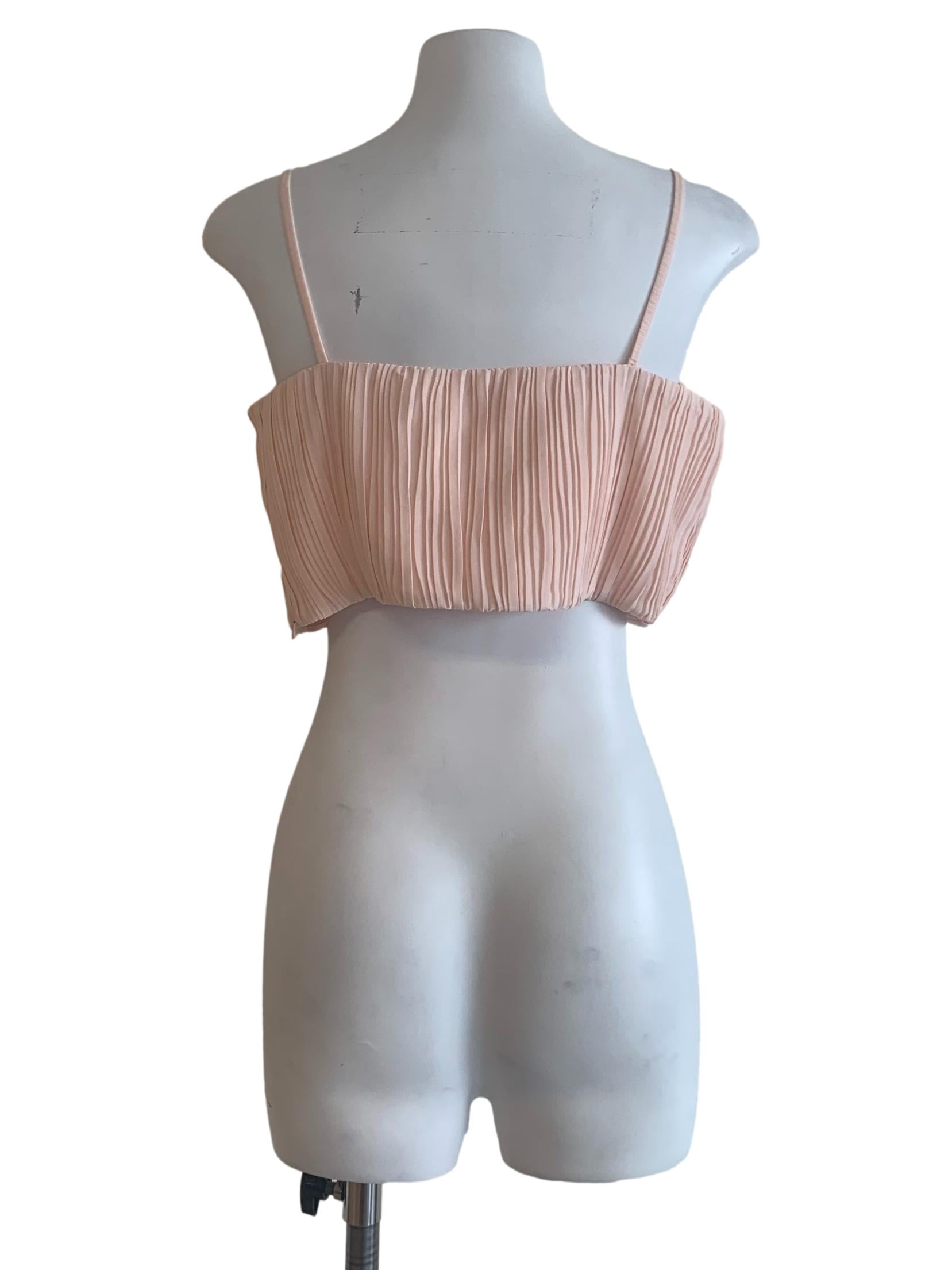 Salmon Pink Spaghetti Strap Top