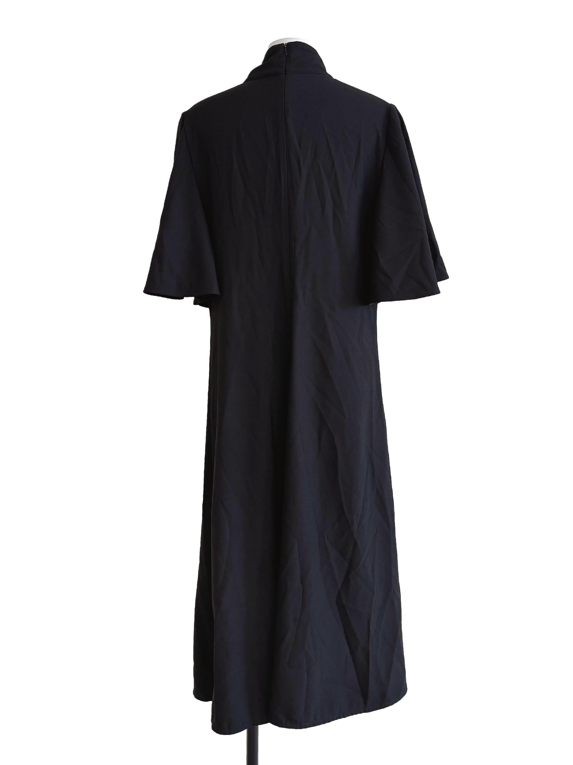 Soft Black Plain Maxi Dress