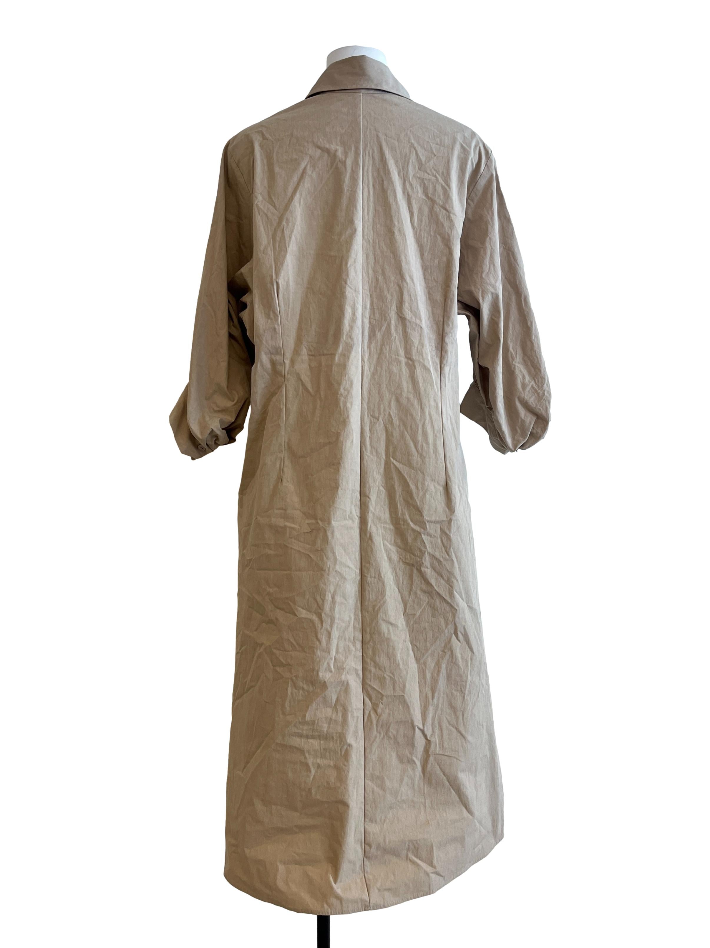 Biege Brown Shirt Dress