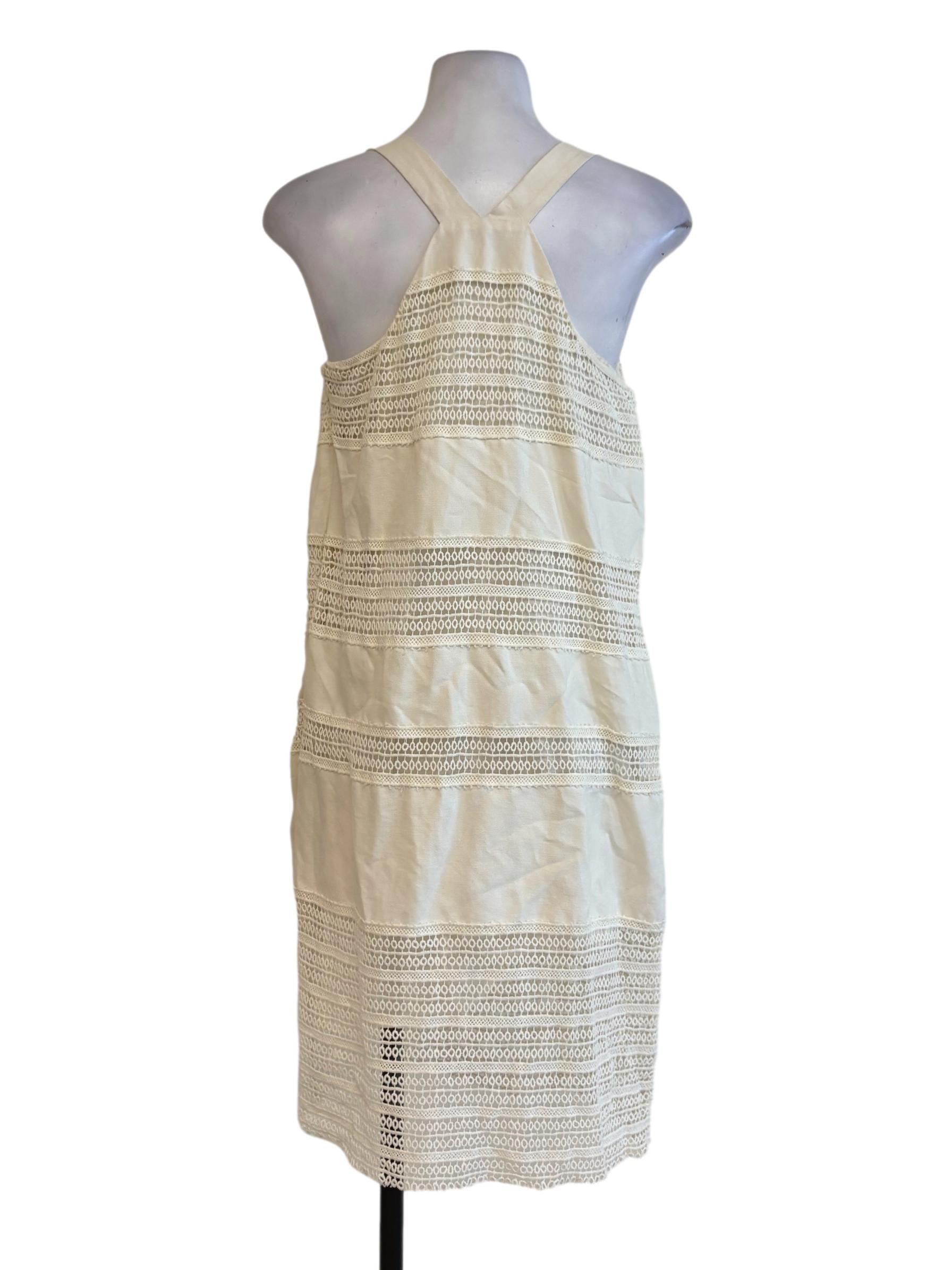 Cream Lace Shift Dress