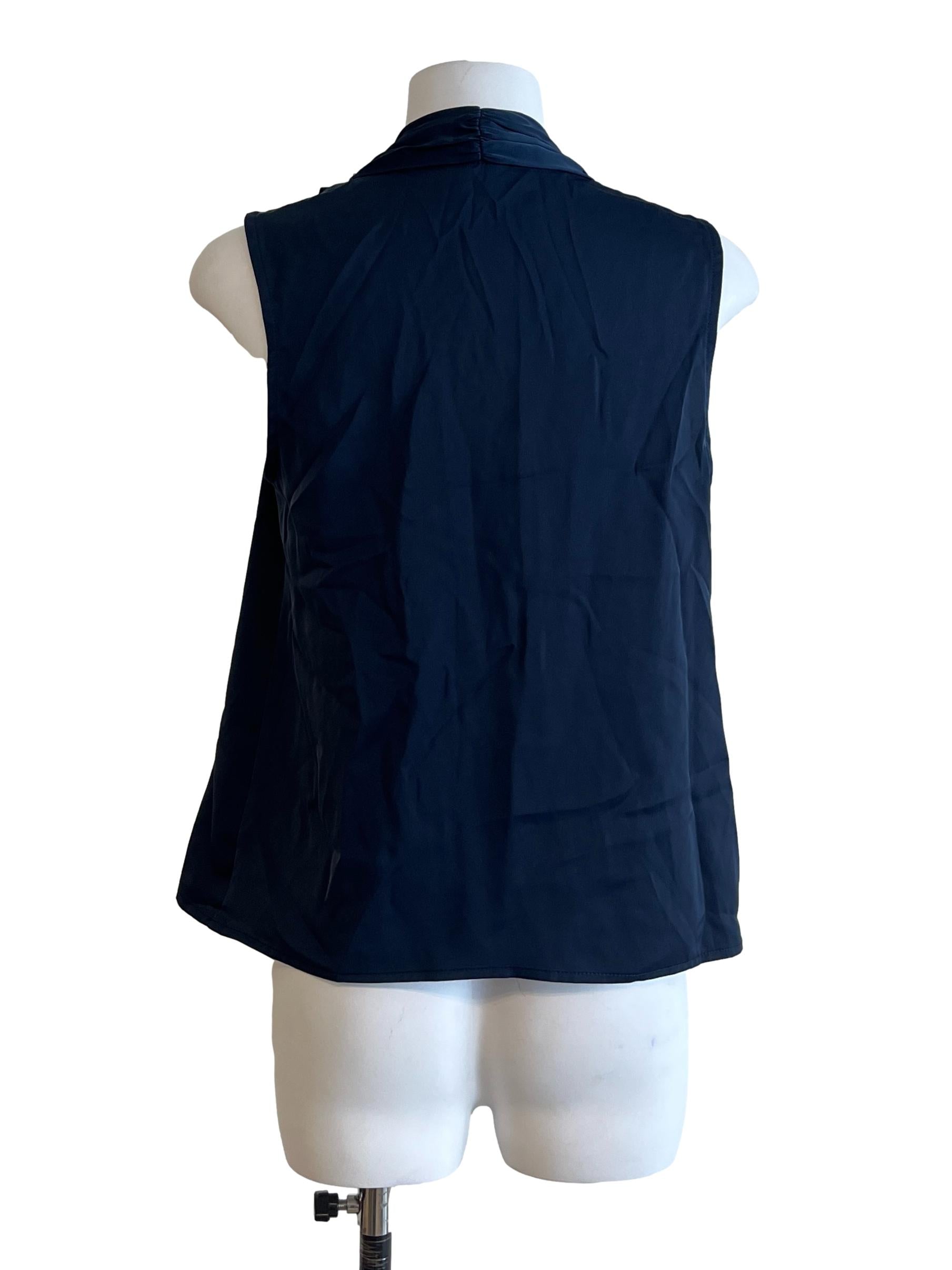 Indigo Blue Sleeveless Top LB