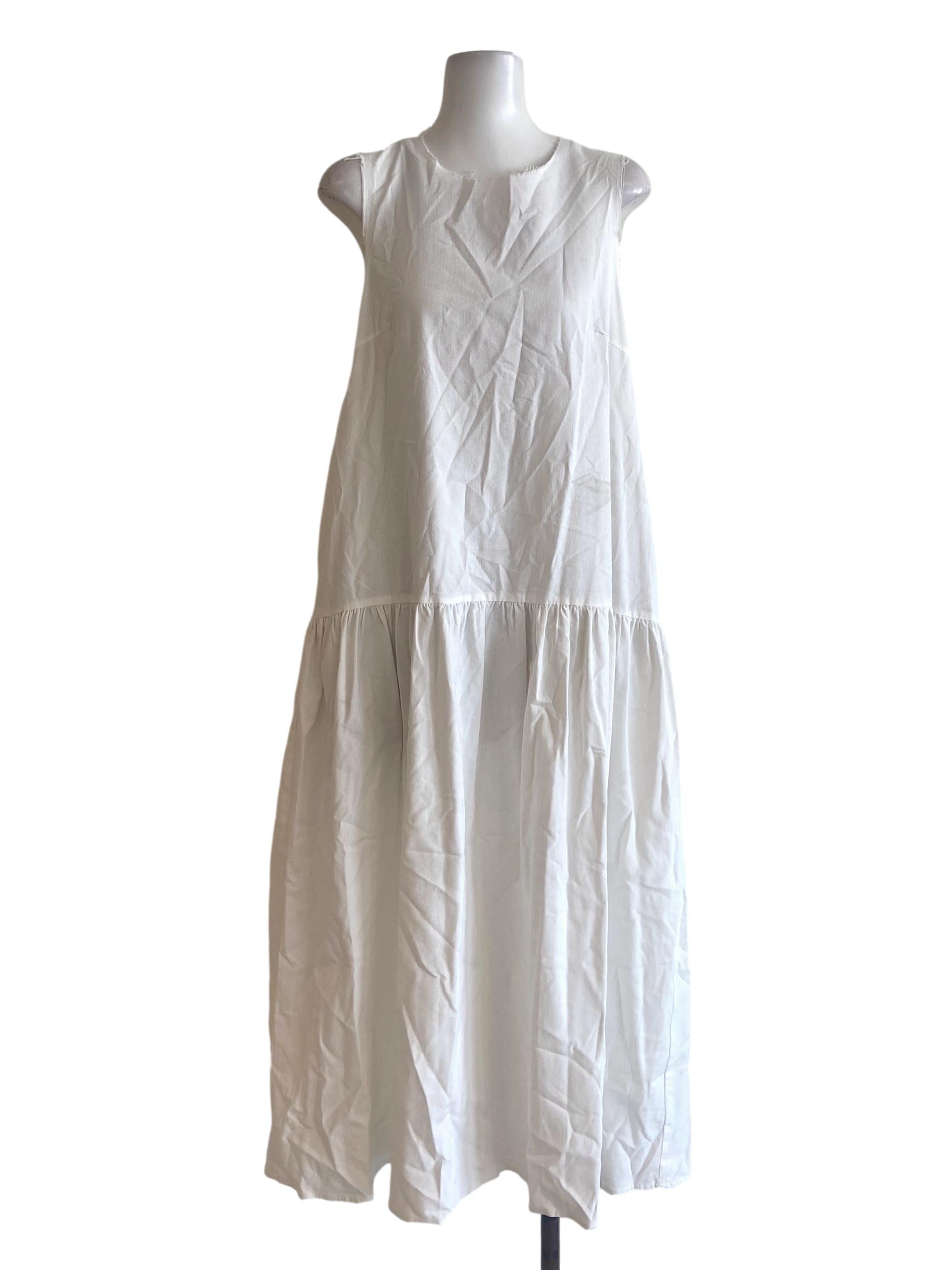 Raw Hem Drop Waist Dress OSN