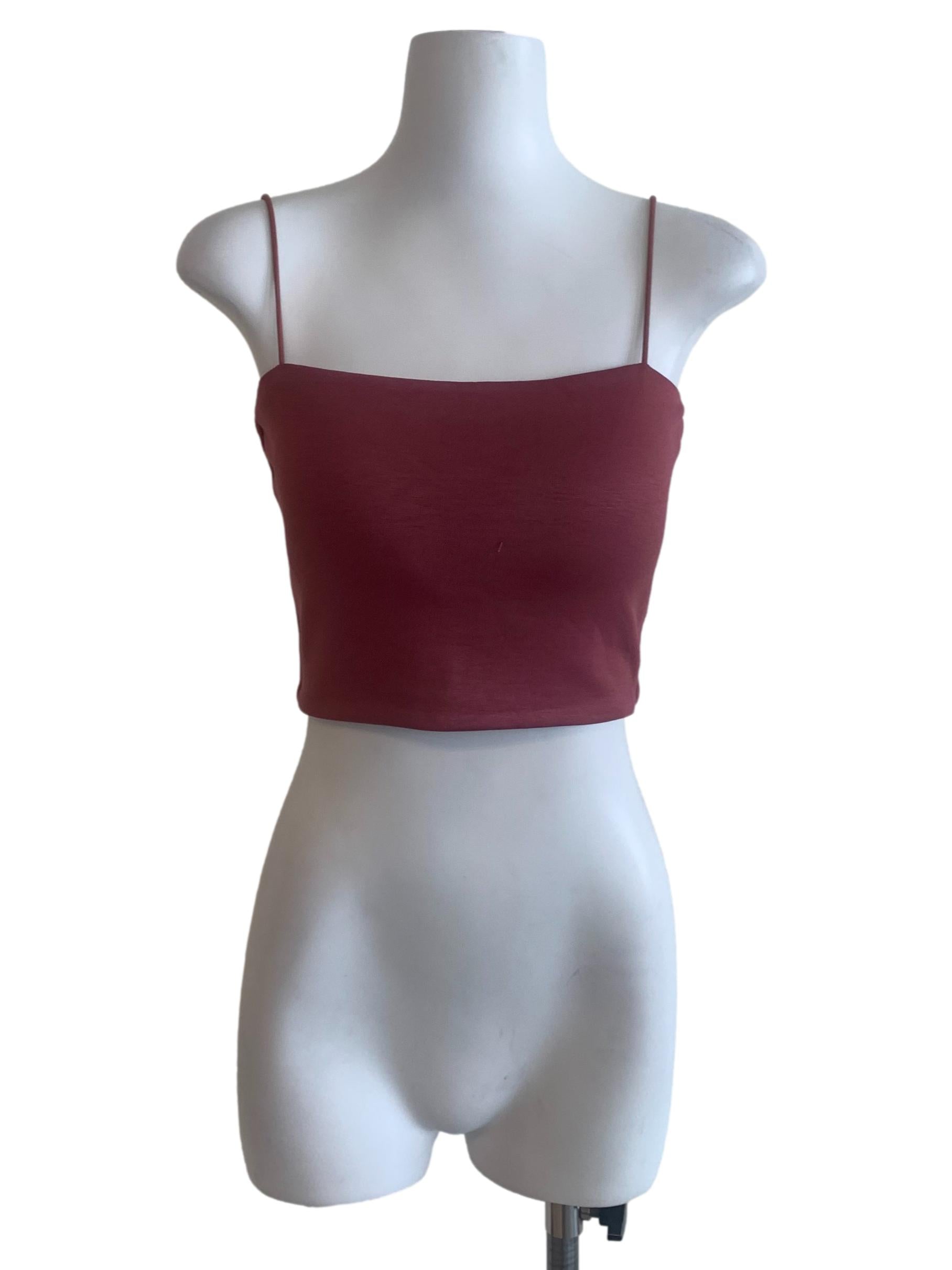 Currant Red Spaghetti Strap Top