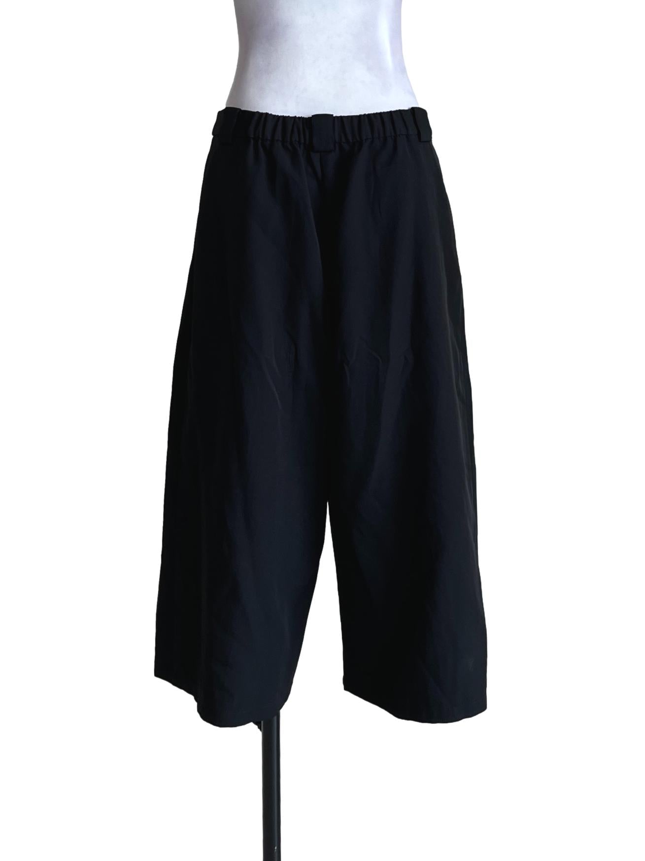 Oil Black Slick Pants