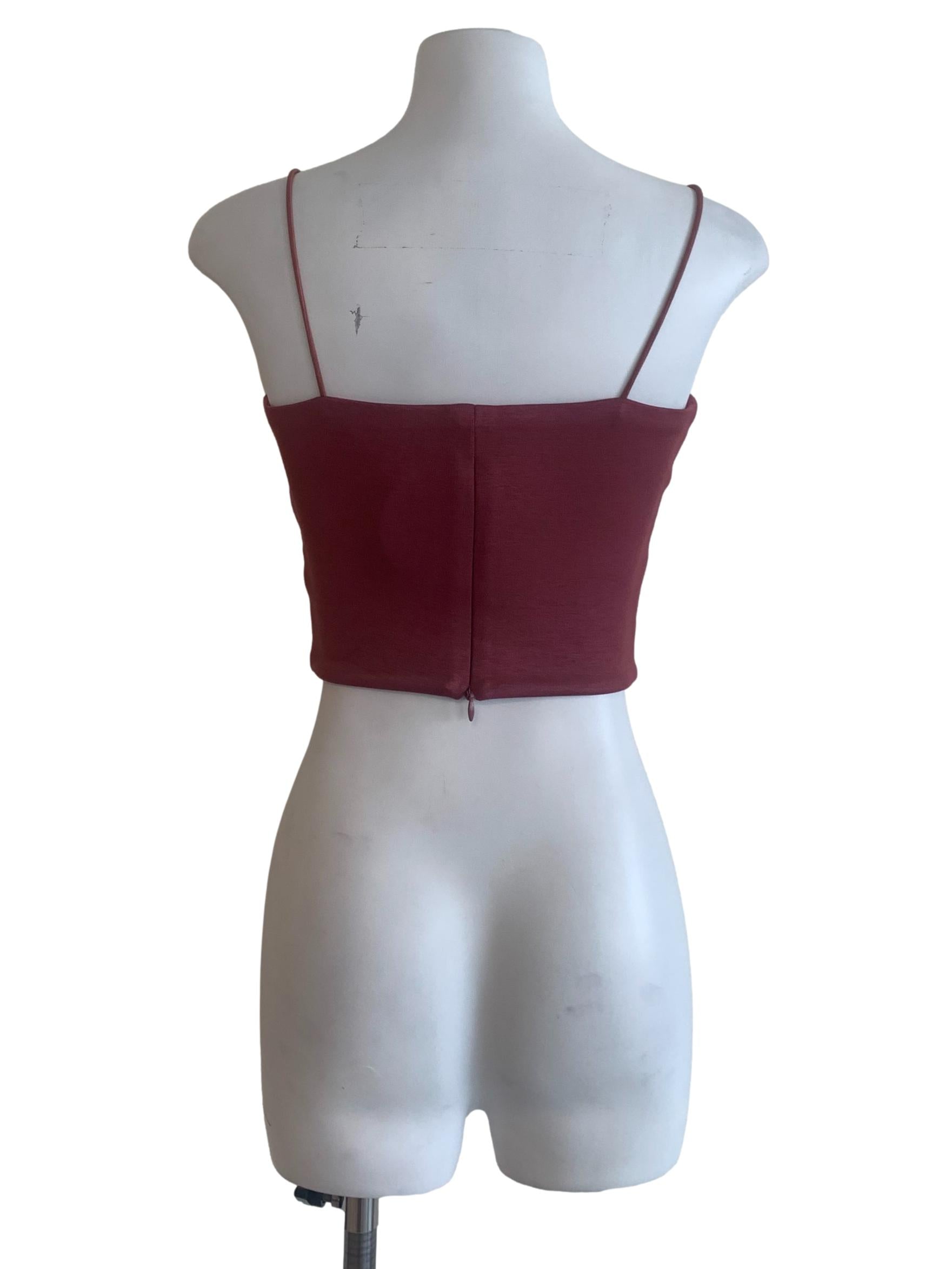 Currant Red Spaghetti Strap Top
