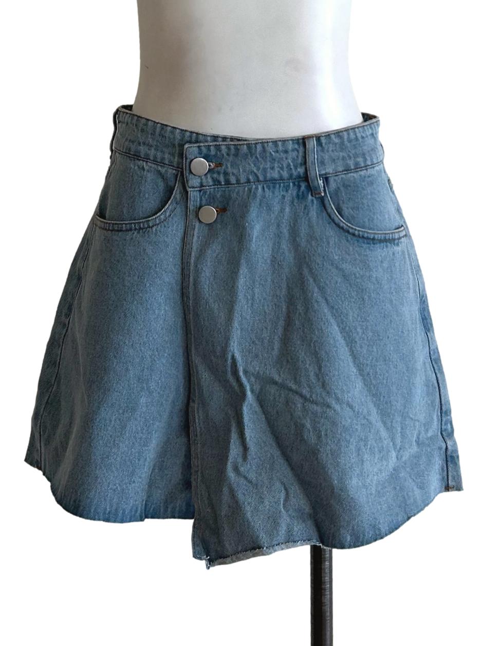 Sky Blue Denim Skort