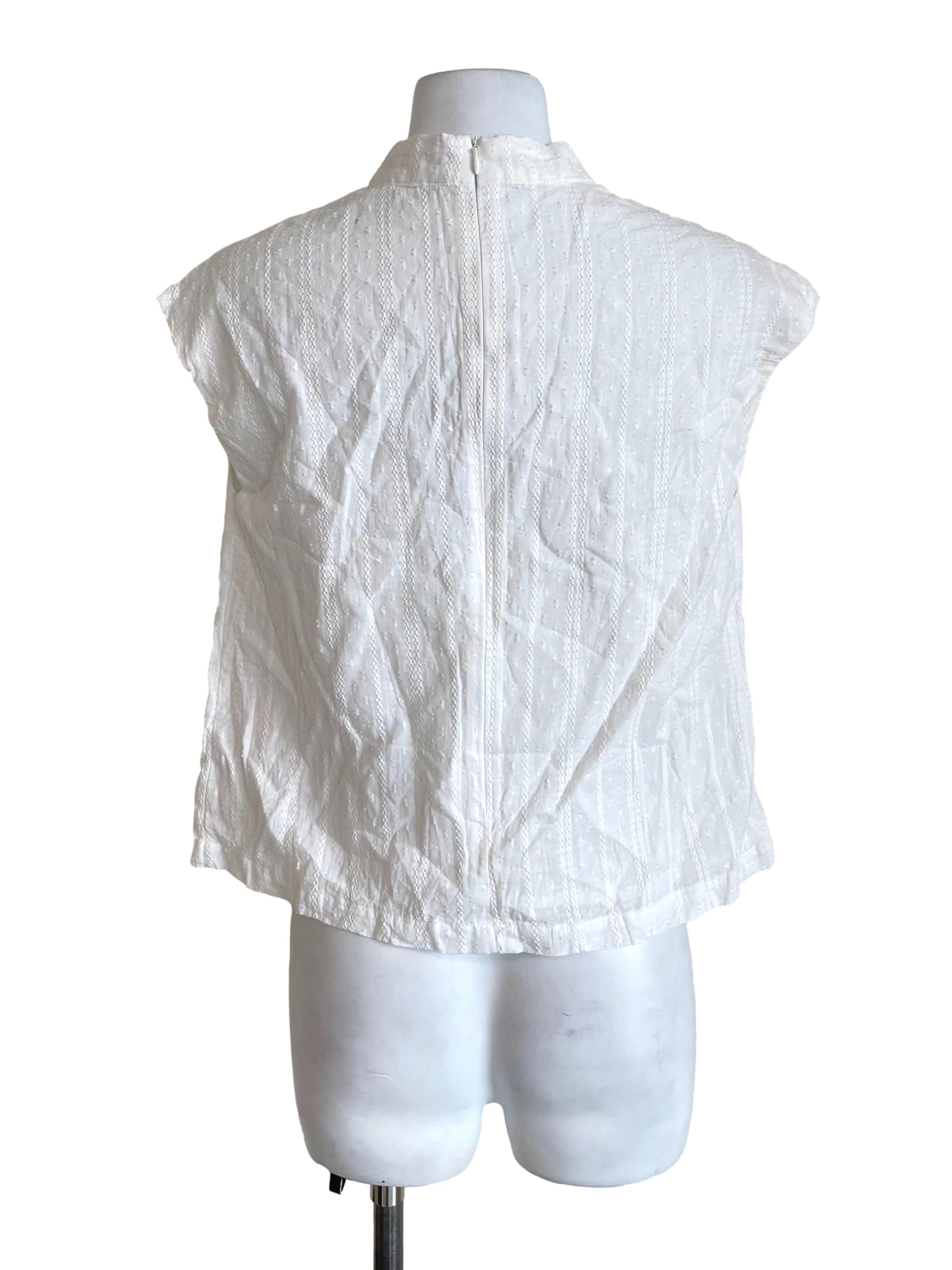 White Lacy Cheongsam Top TEM