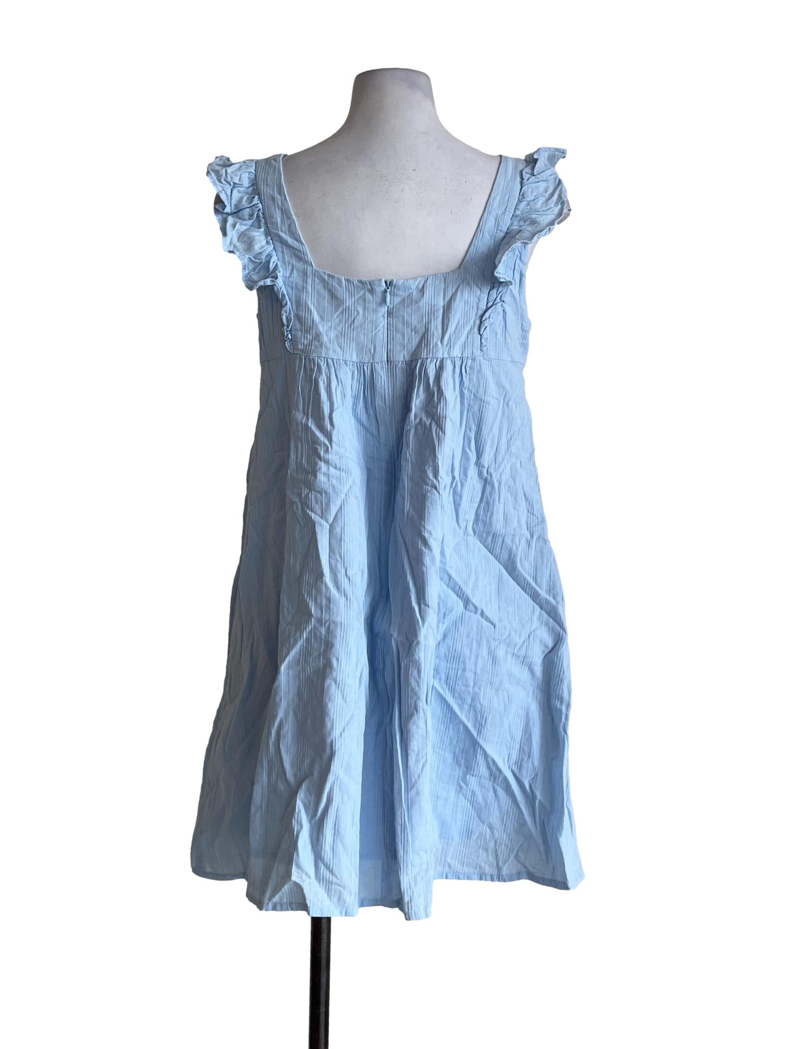 Baby Blue Apron Dress