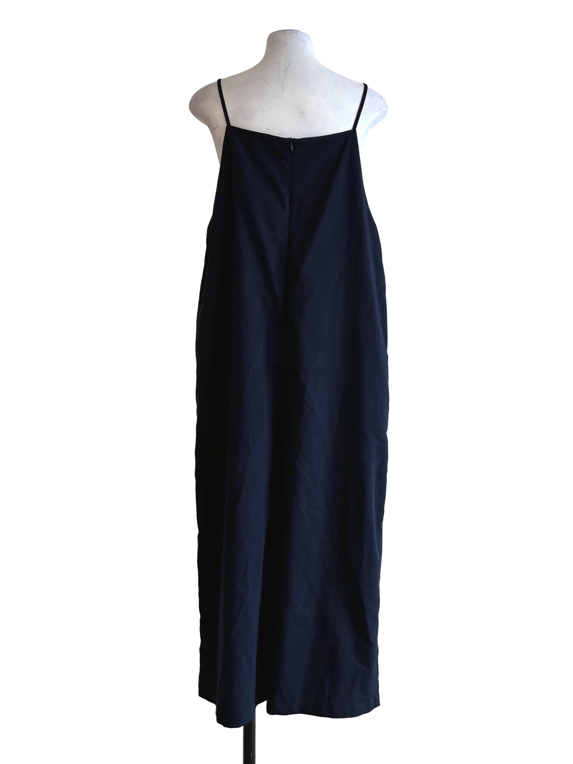 Navy Blue Spaghetti Strap Jumpsuit