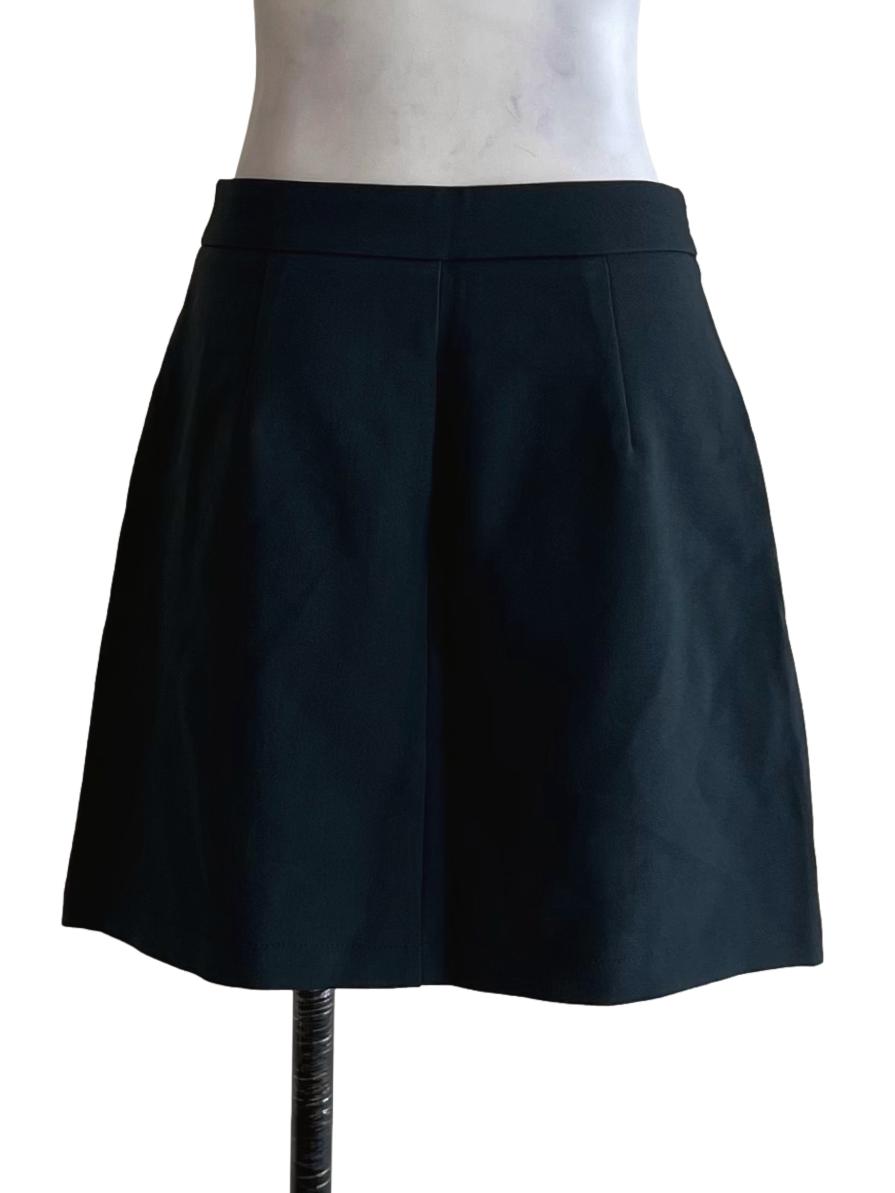 Peacock Blue Plain Mini Skirt