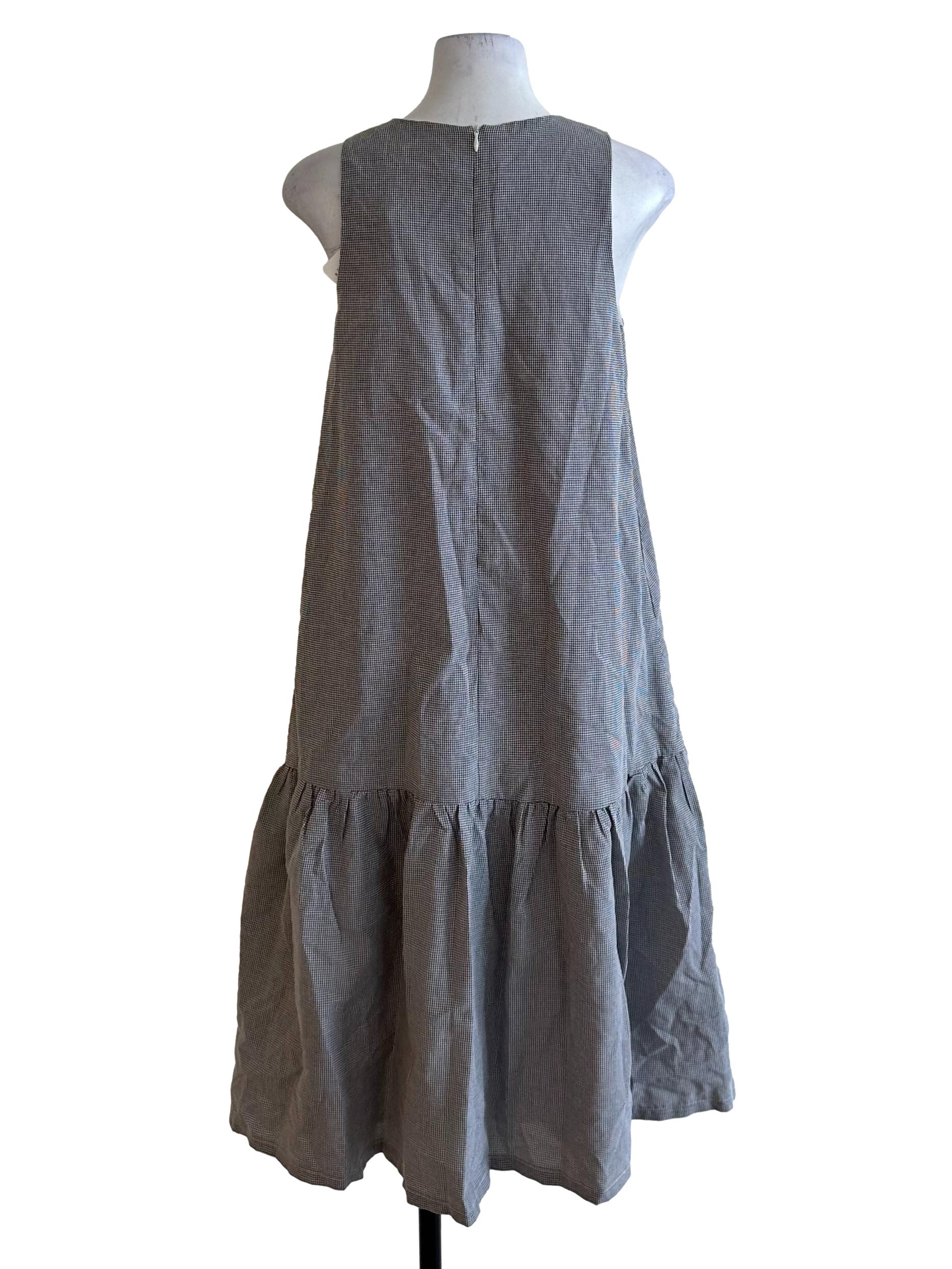 Light Grey Round Neck Tent Dress