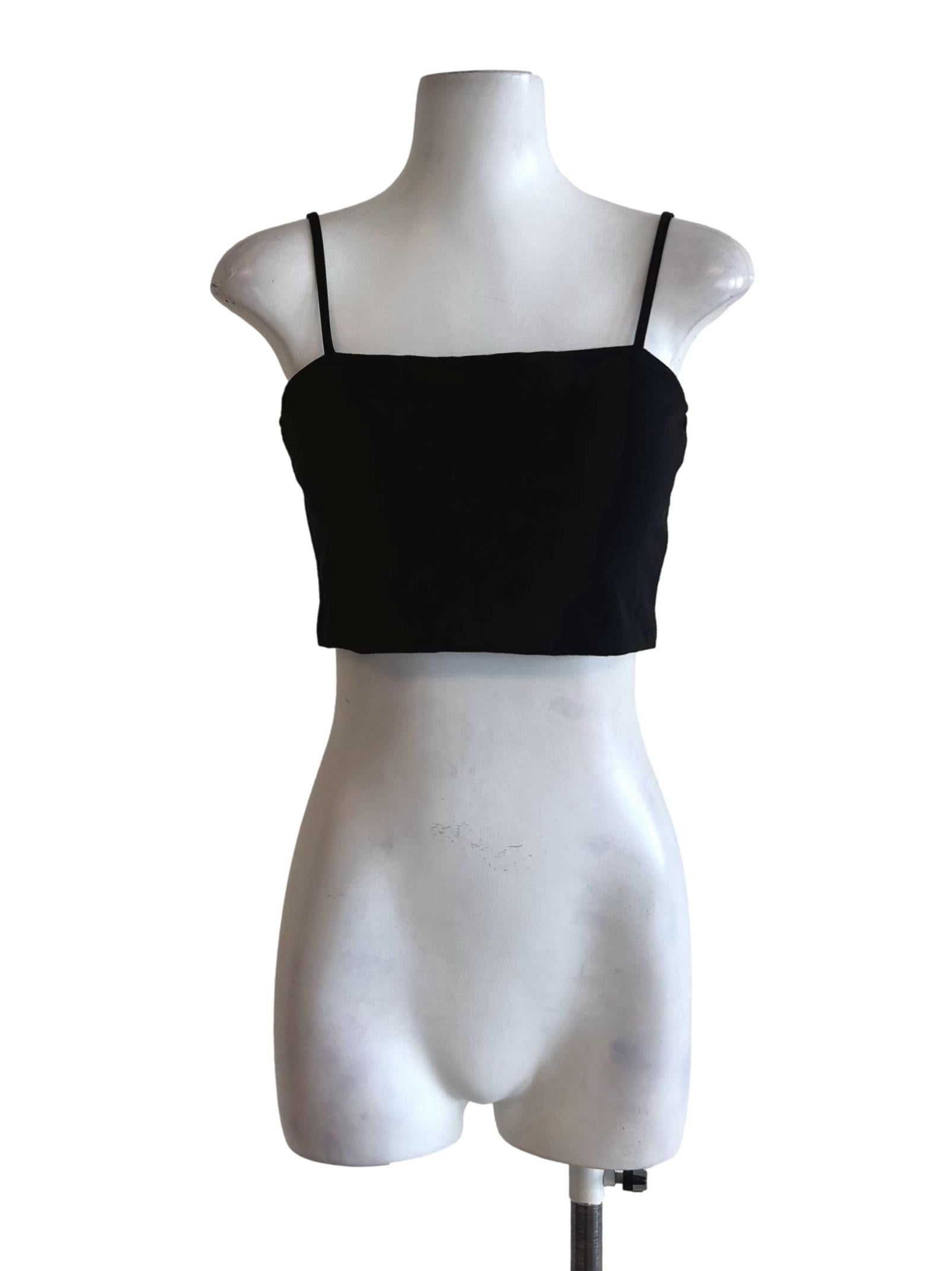 Black Cami Crop Top