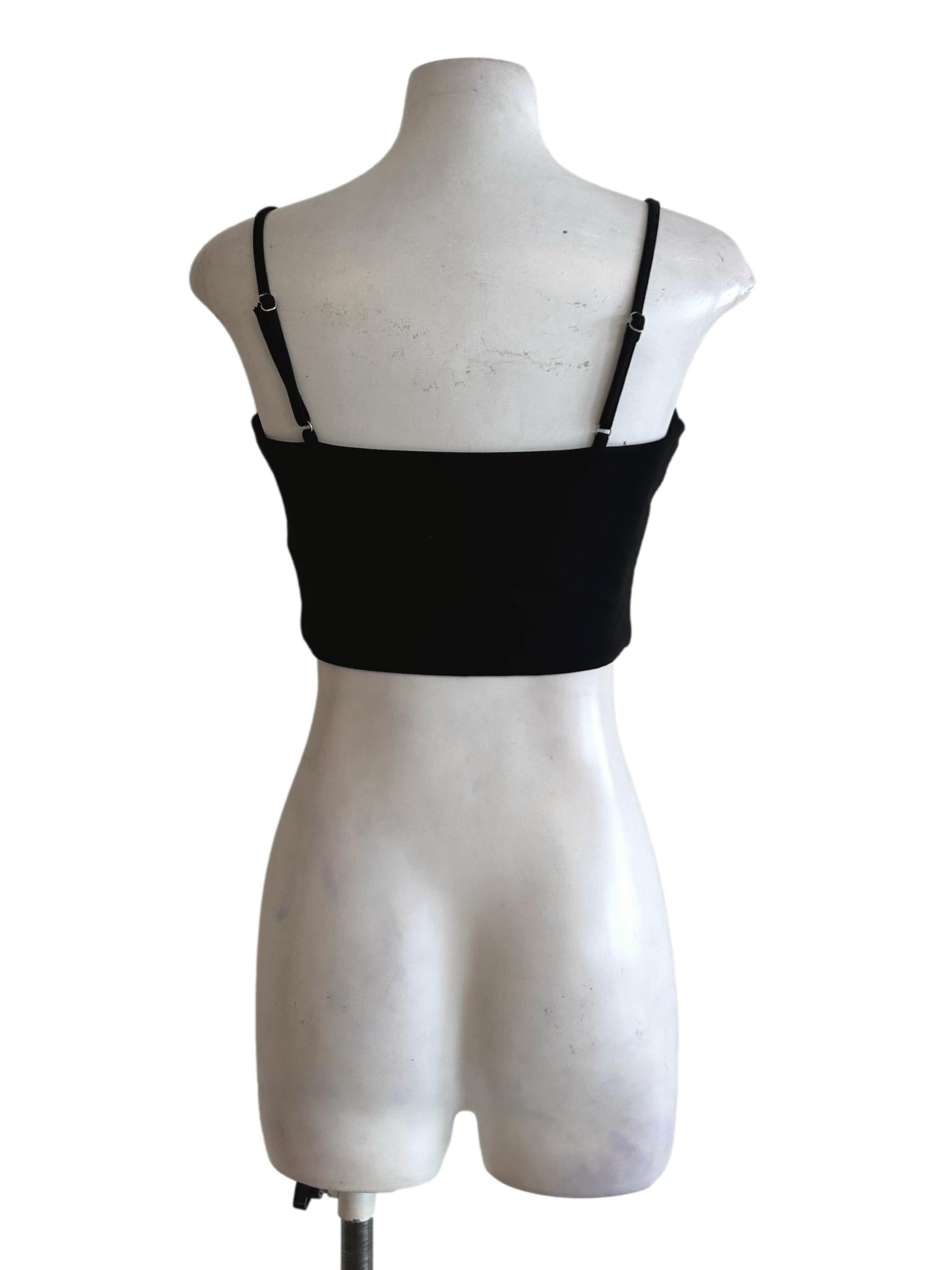 Black Cami Crop Top