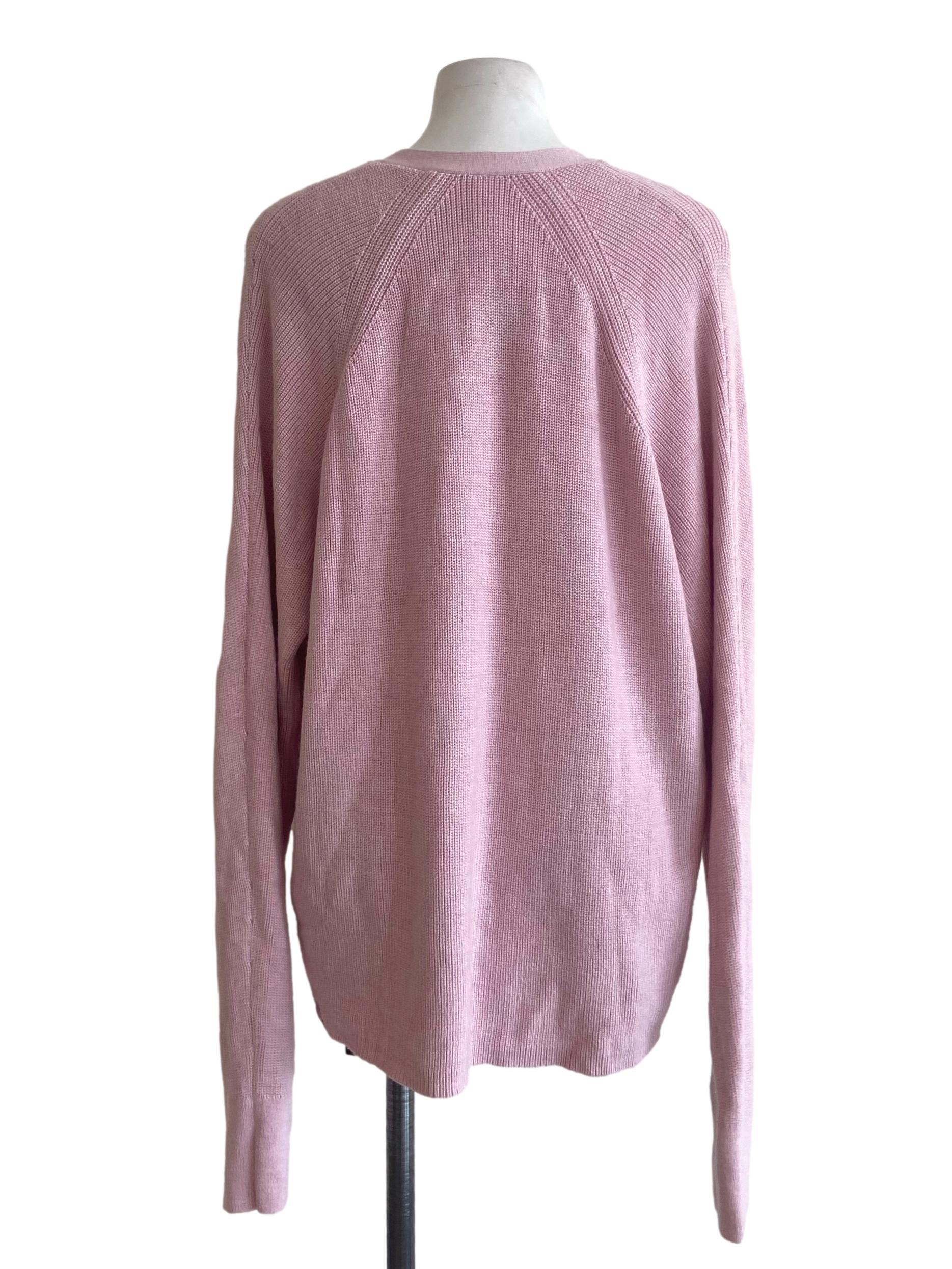 Flamingo Pink Button Down Cardigan