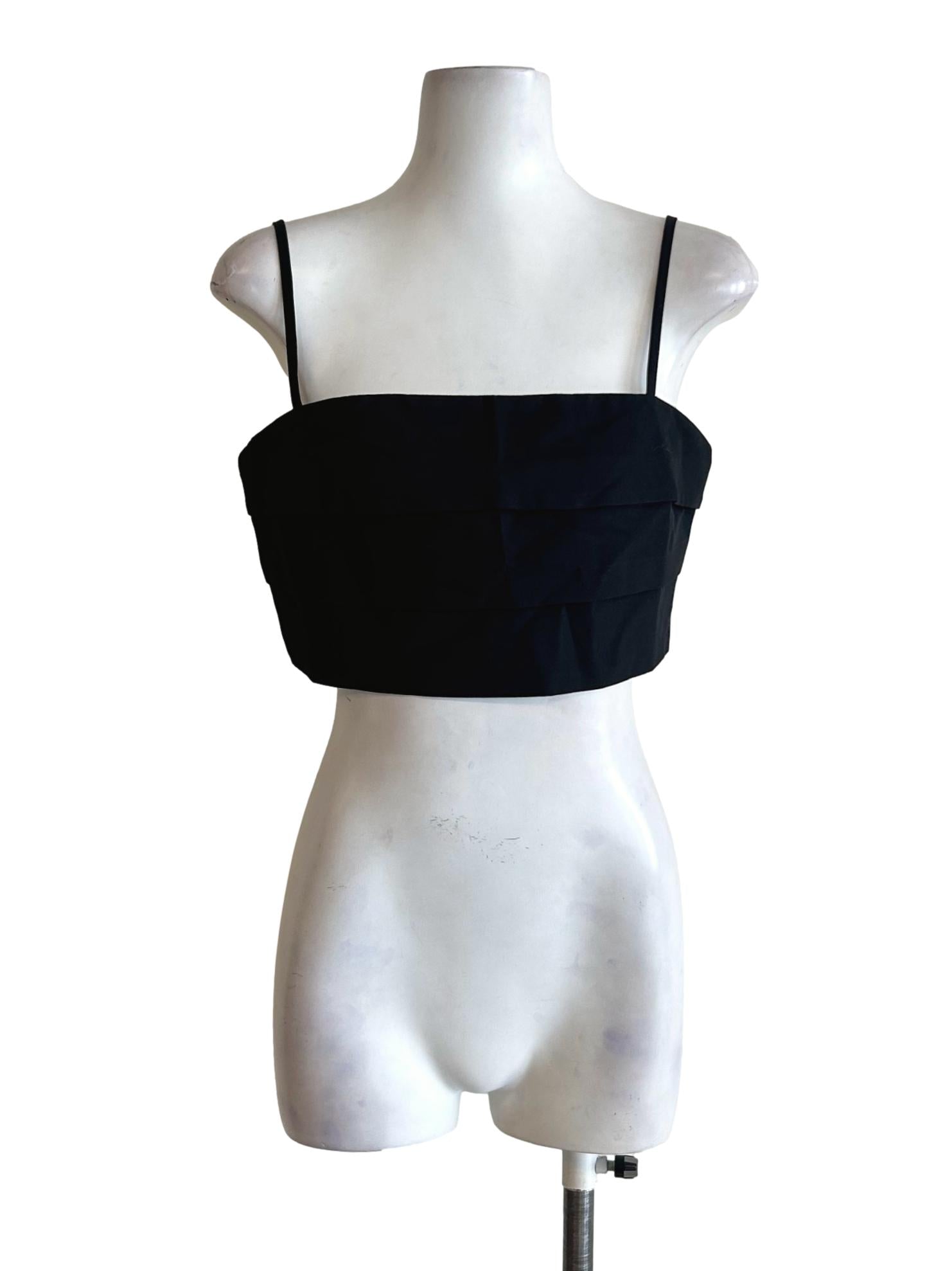 Black Tiered Spaghetti Top