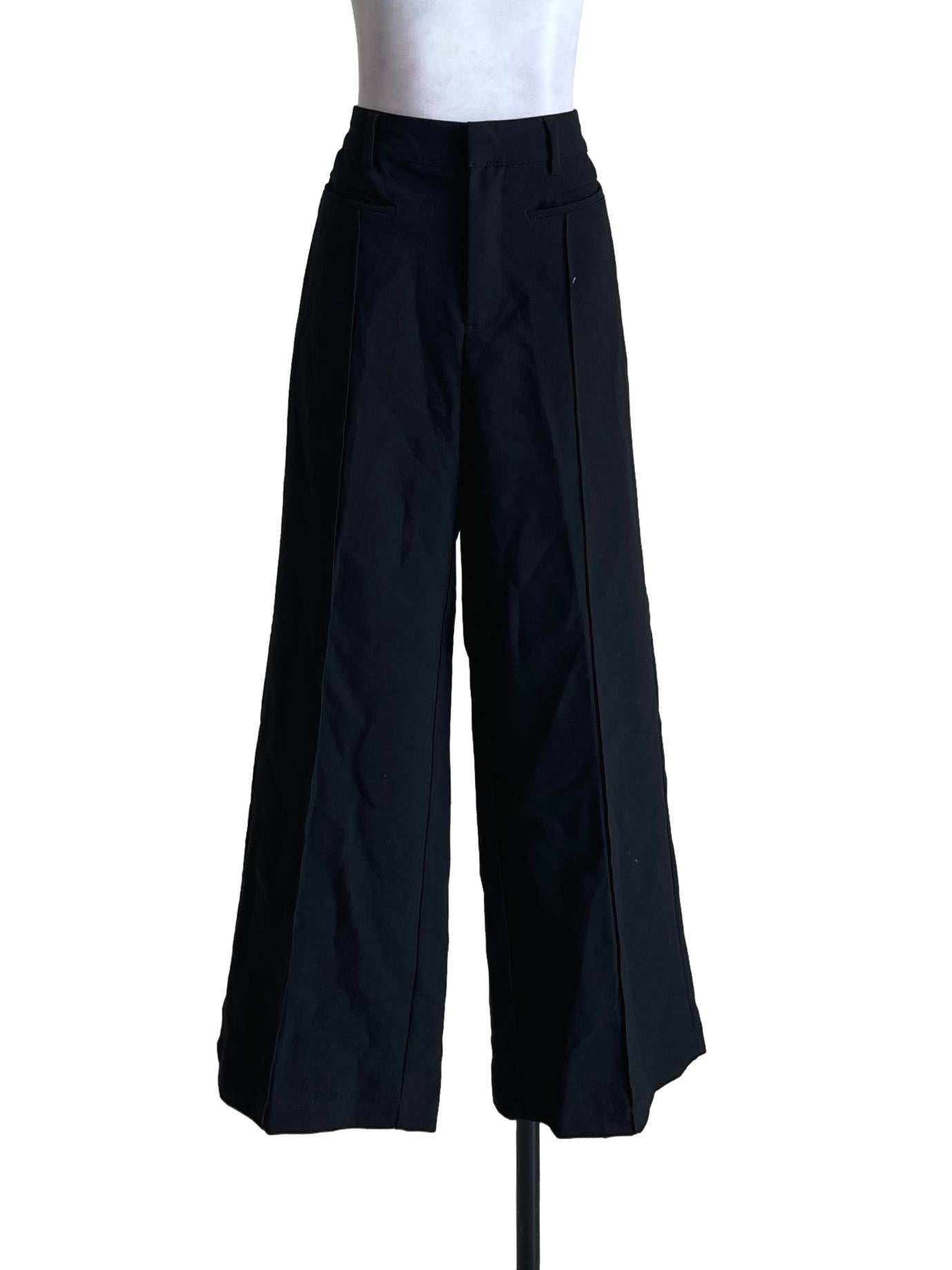 Black Straight Cut Pant