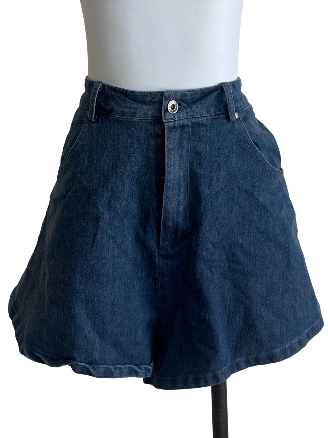Indigo Blue Denim Shorts