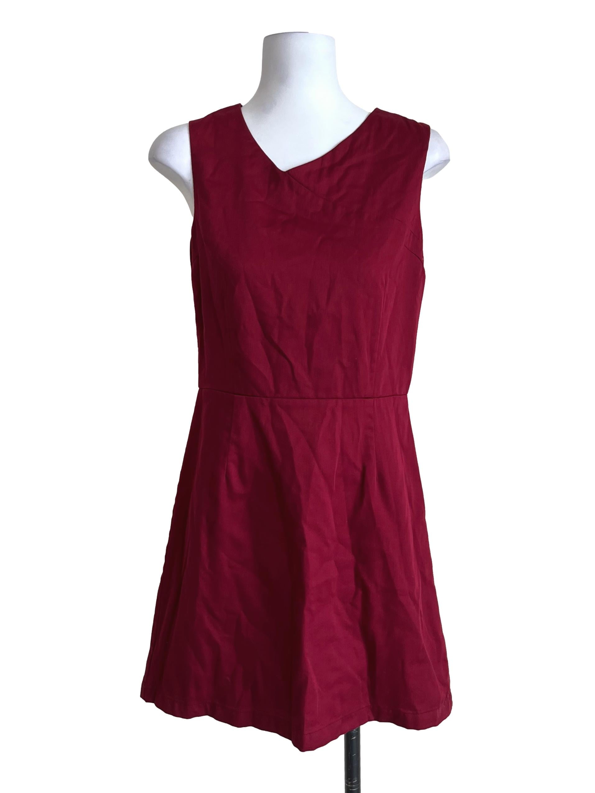 Cherry Red A-Line Mini Dress