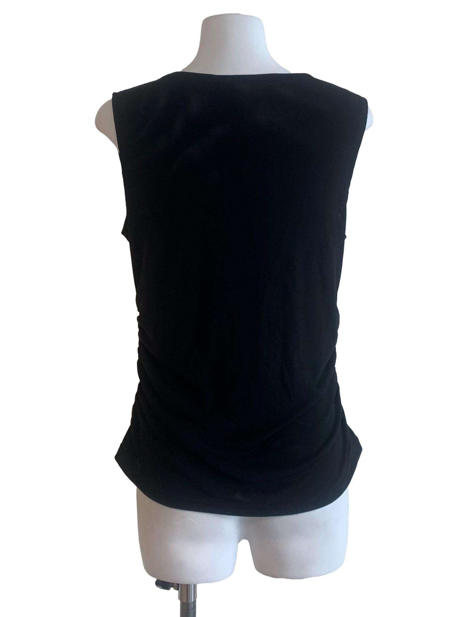 Black V Neck Top