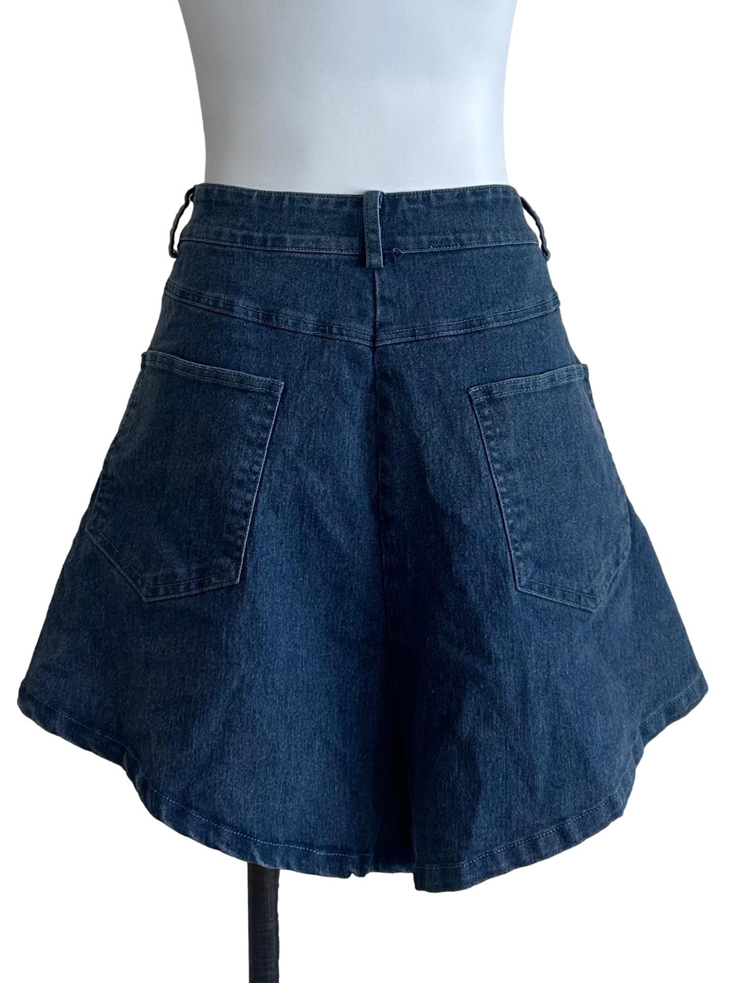 Indigo Blue Denim Shorts