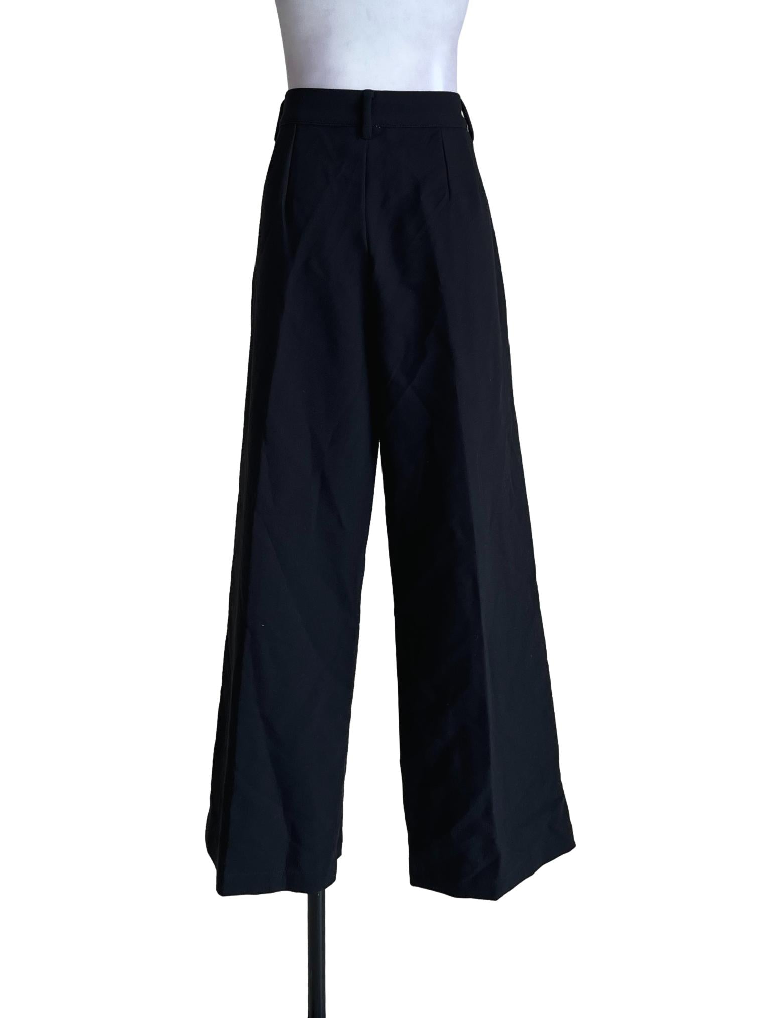 Black Straight Cut Pant