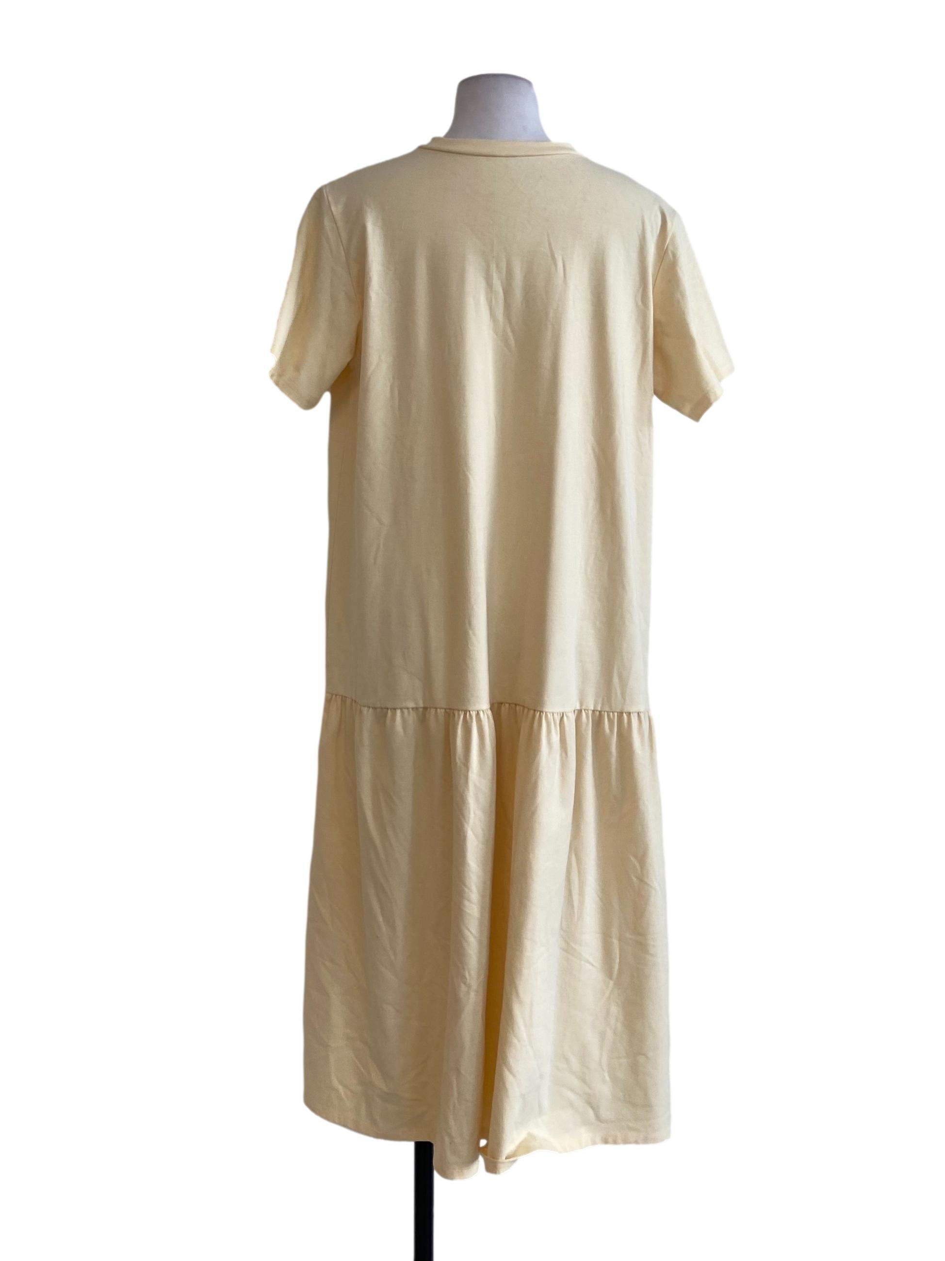 Banana Yellow Drop Waist Empire Dress