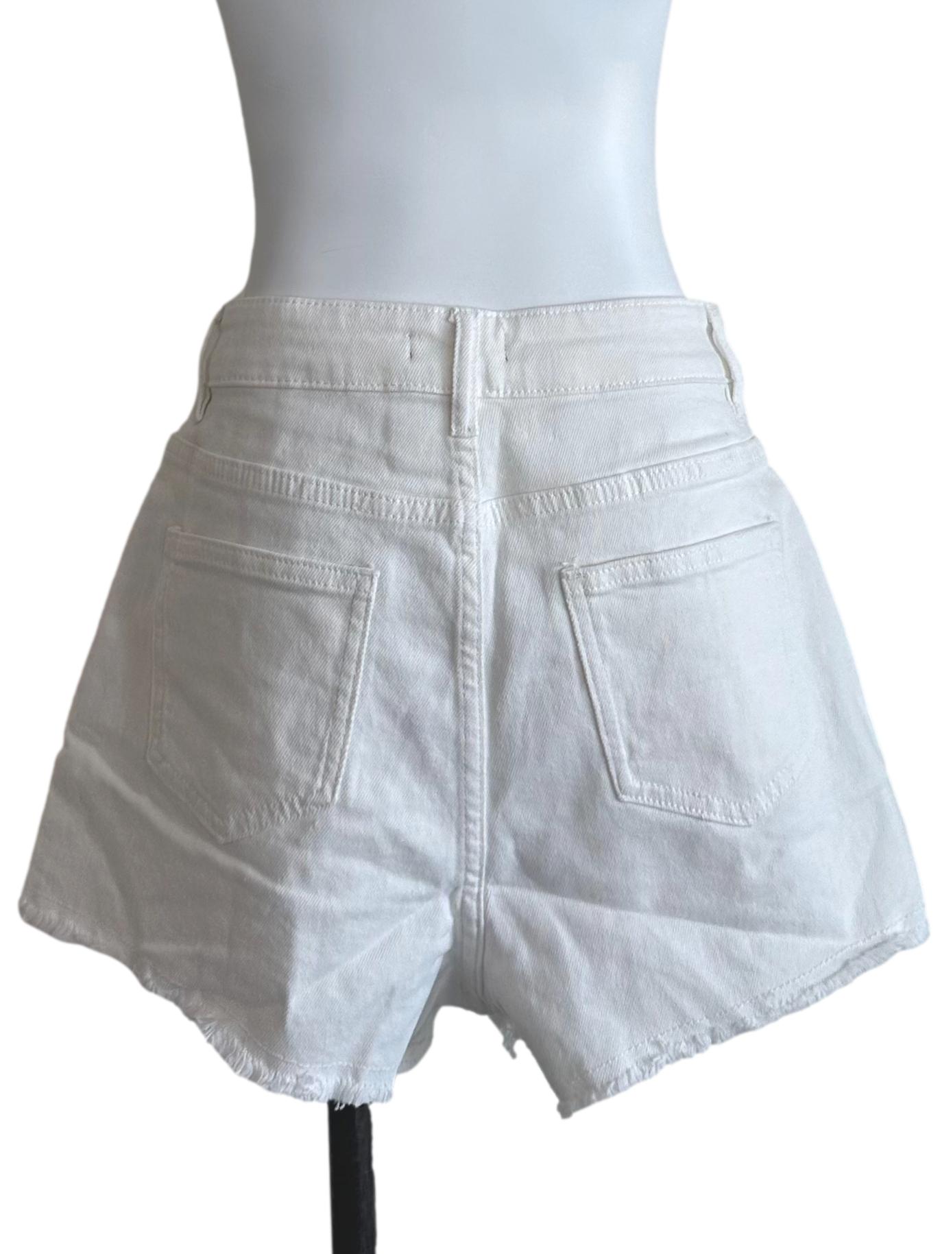Off White Denim Shorts