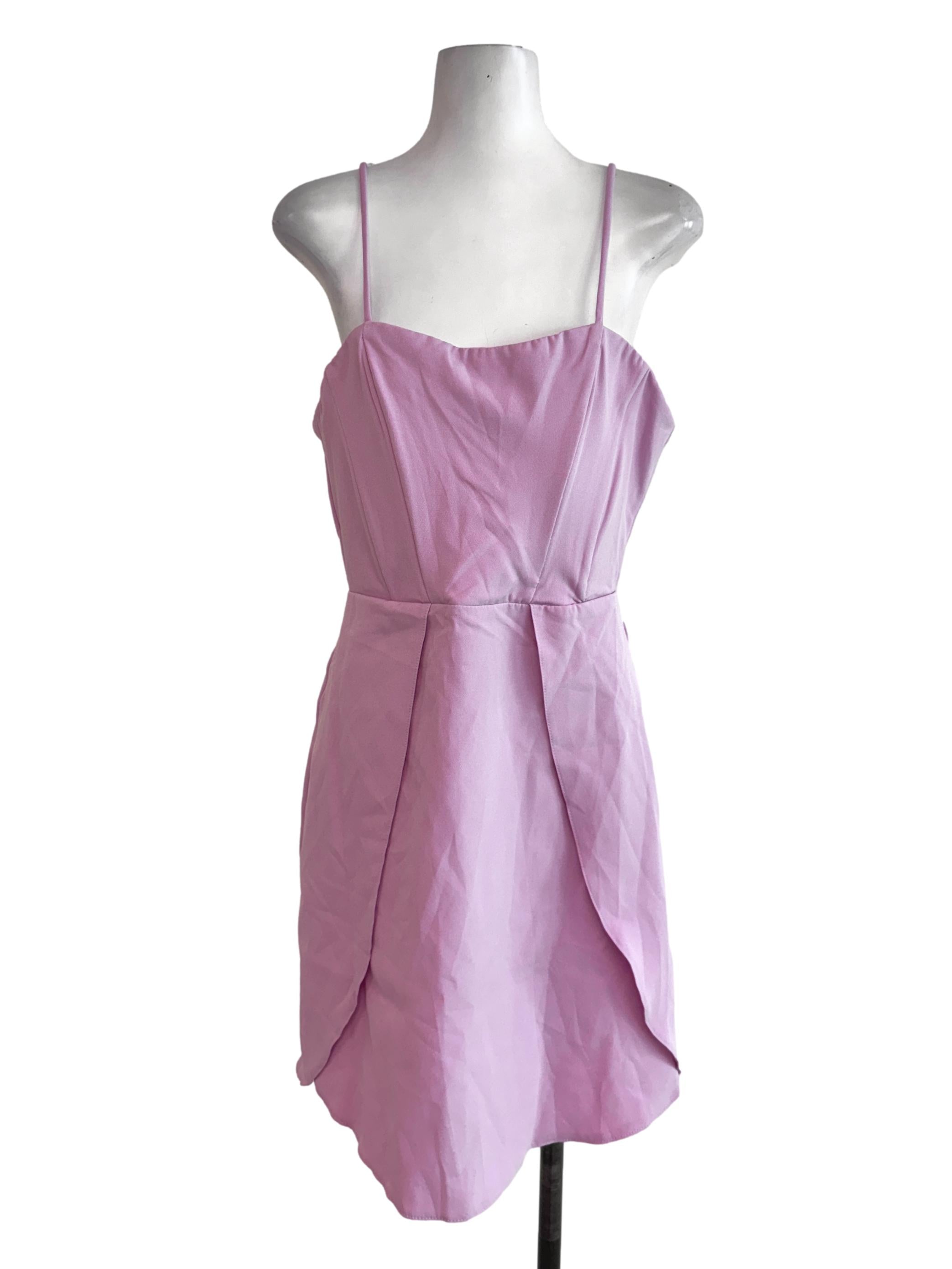 Pink Spaghetti Strap Dress