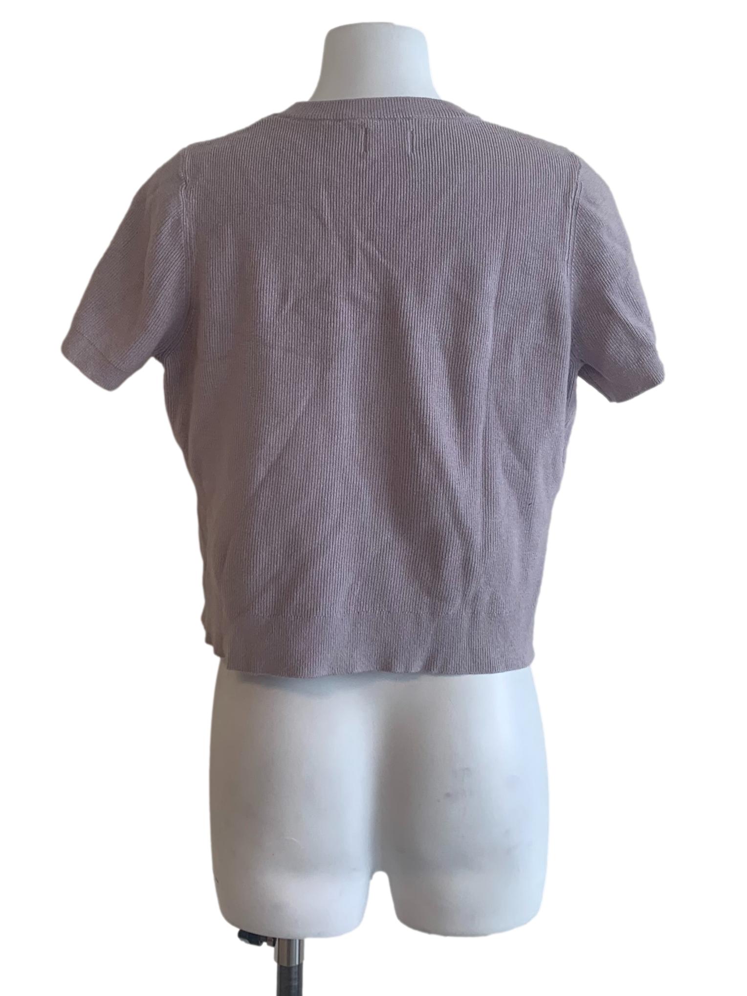 Mauve Purple Round Neck Top