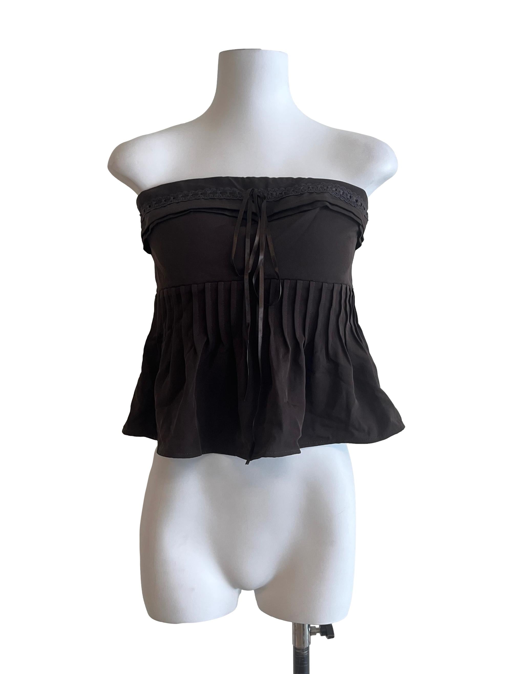 Dark Chocolate Flowy Sleeveless Top