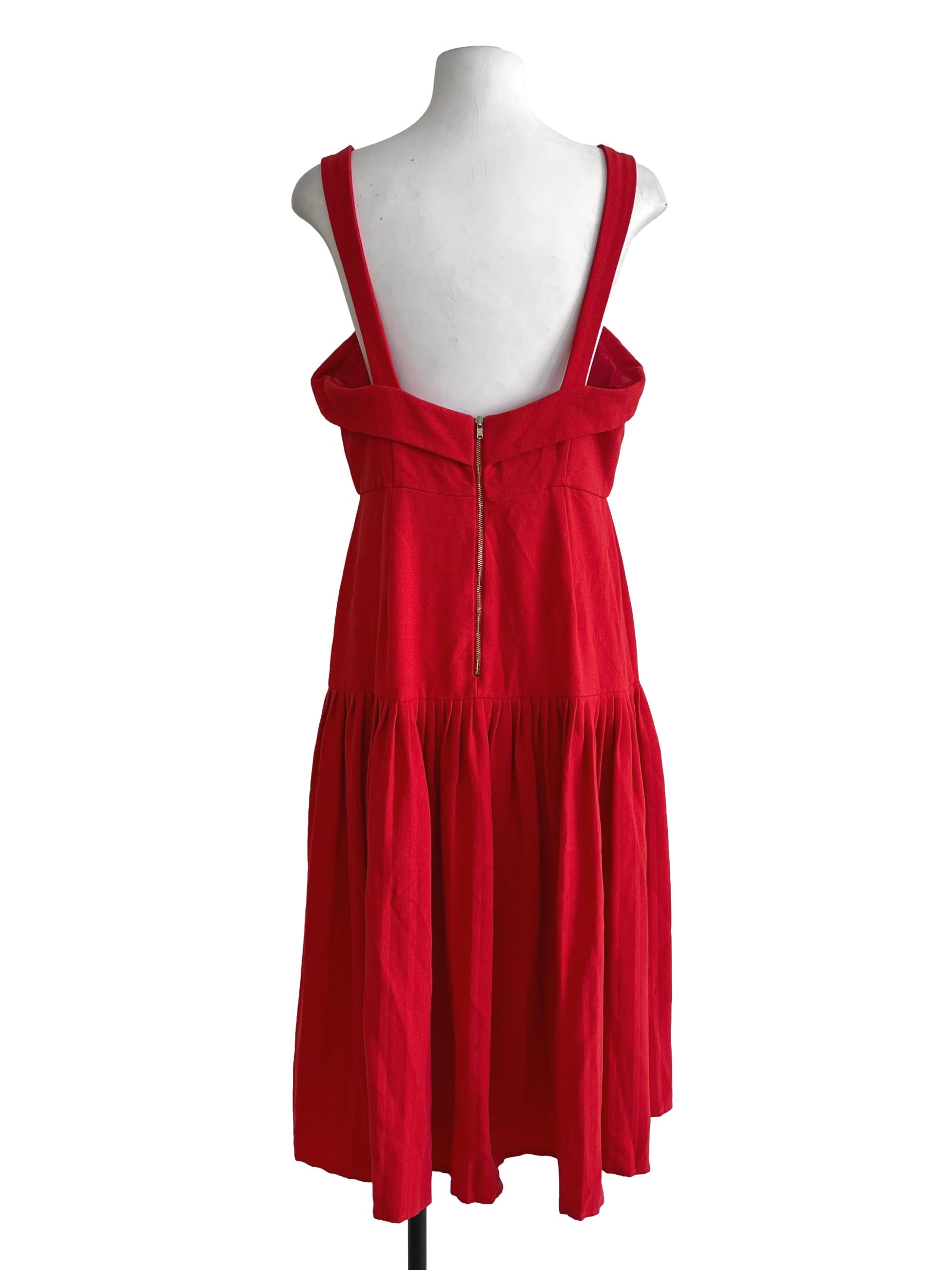 Candy Red Tiered Sundress