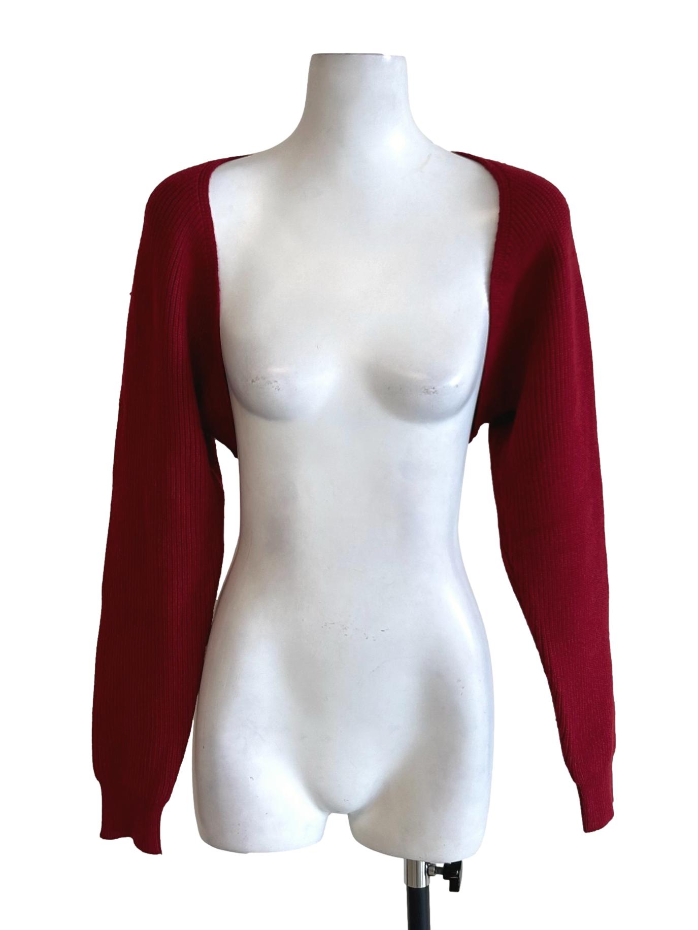 Blood Red Knitted Bolero