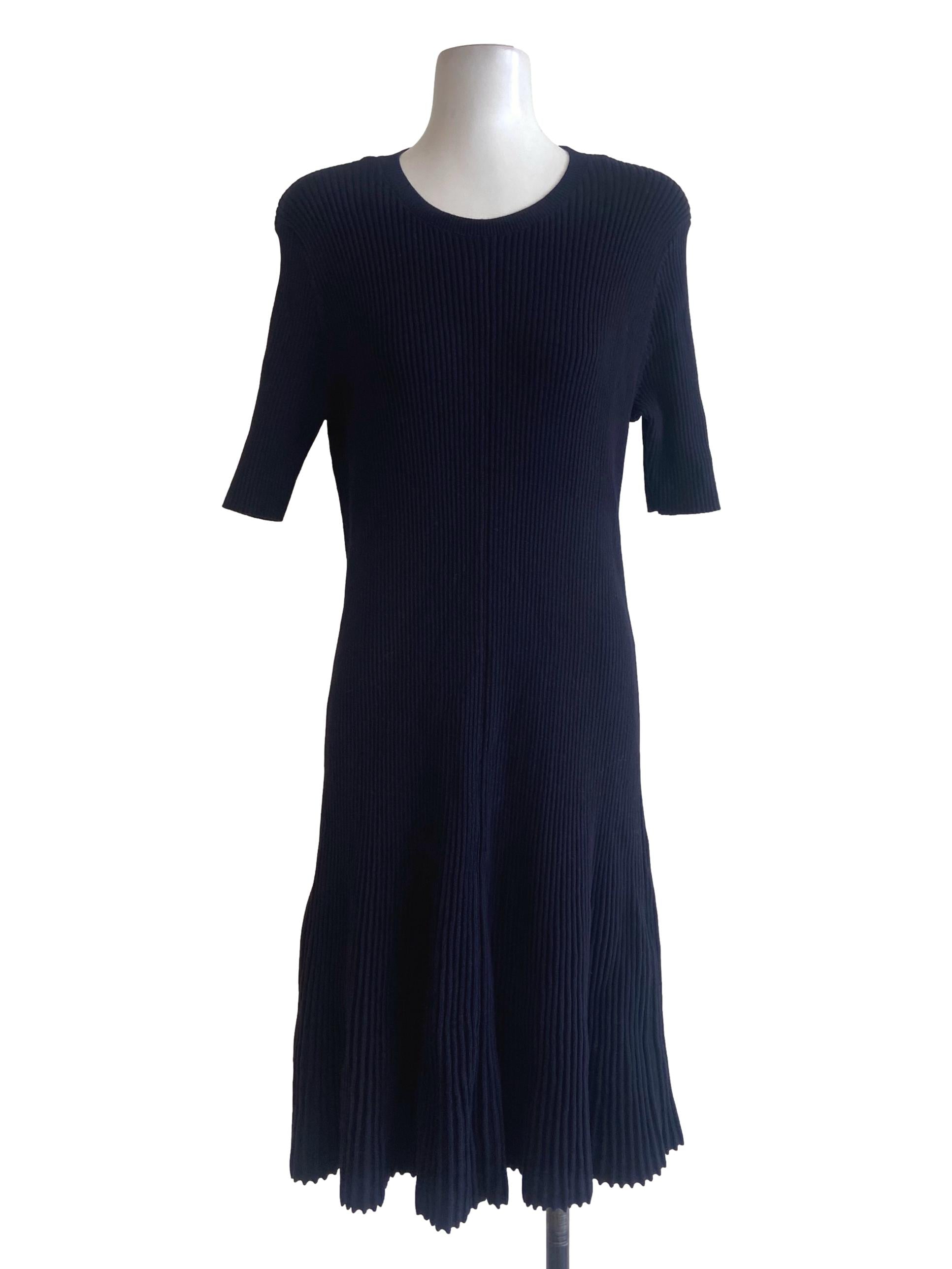 Denim Blue Pencil Stripe Dress