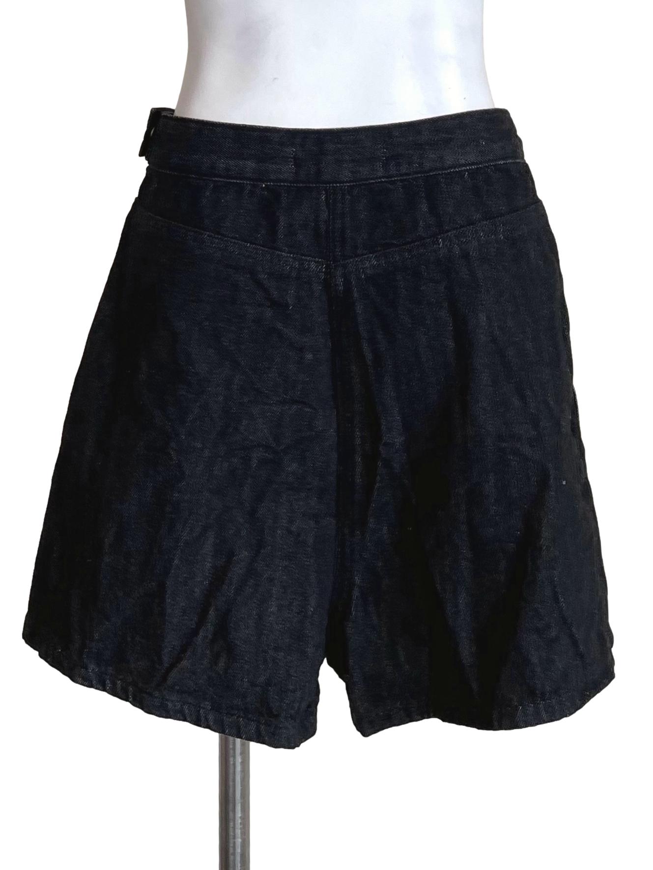 Charcoal Cargo Denim Skorts