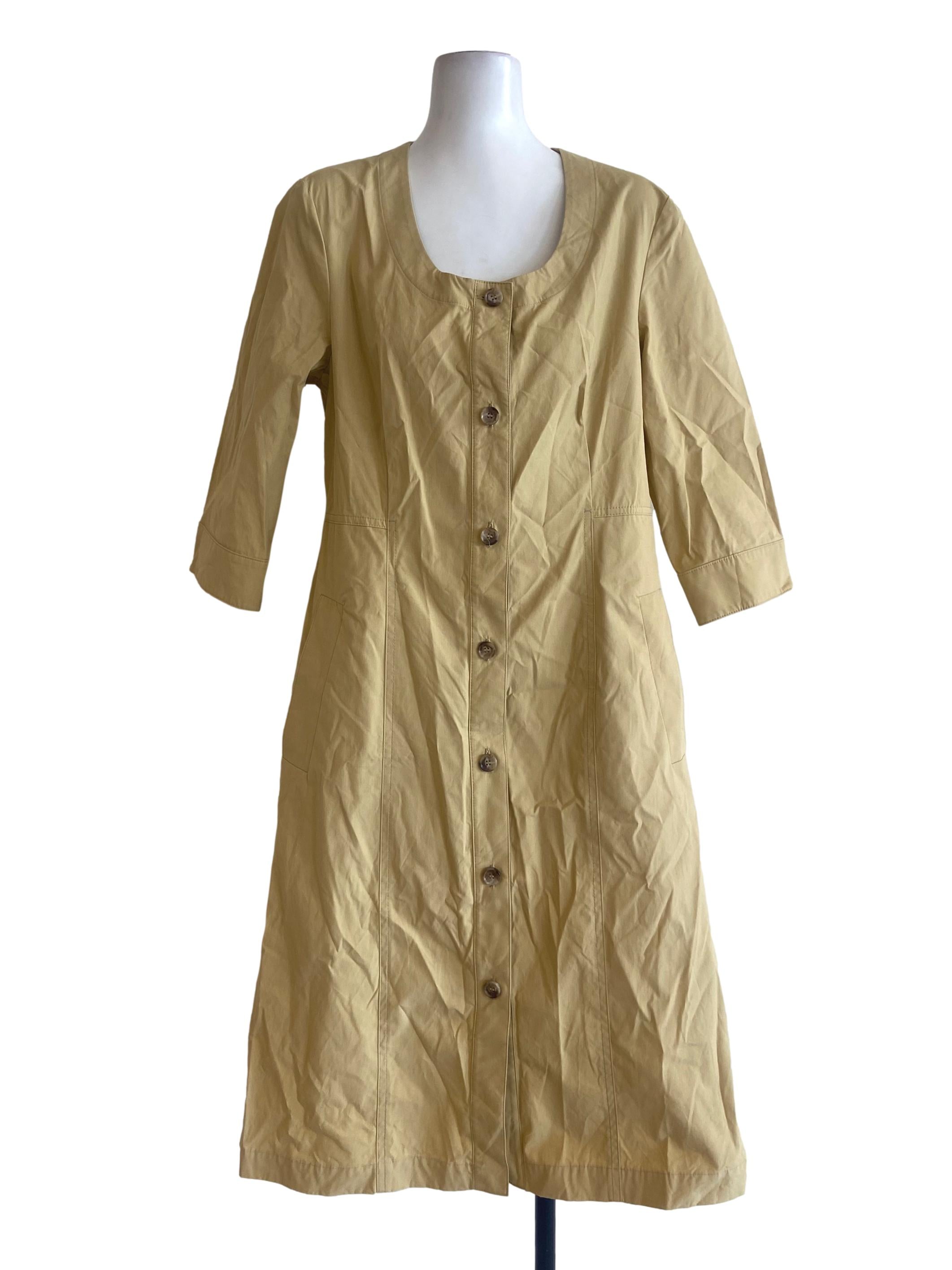 Tortilla Brown Button Down Shirt Dress