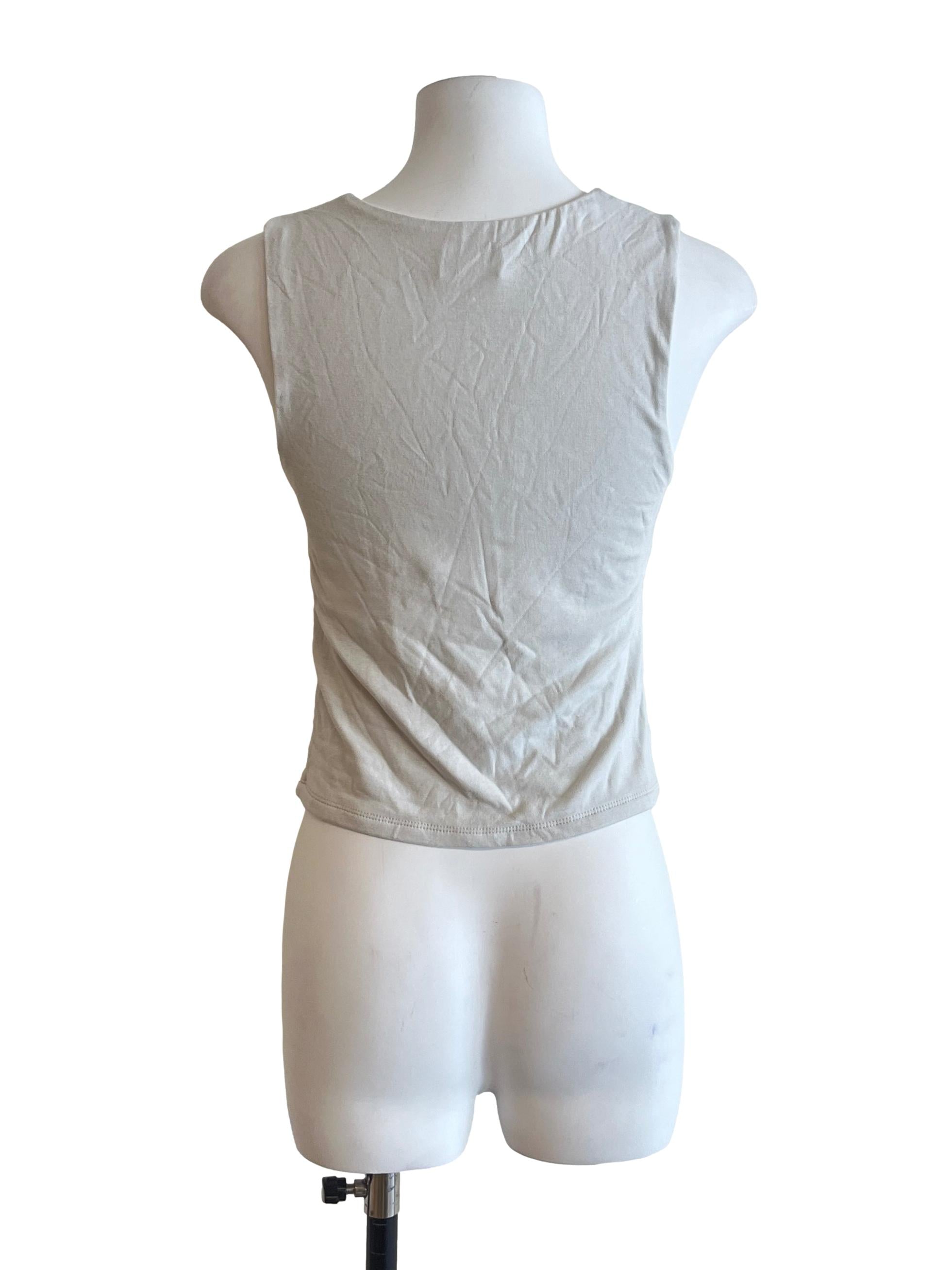 Platinum Grey Sleeveless Top