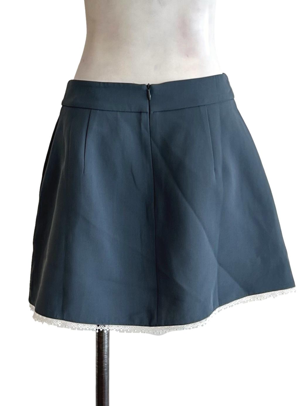 Anchor Grey A-Line Skirt