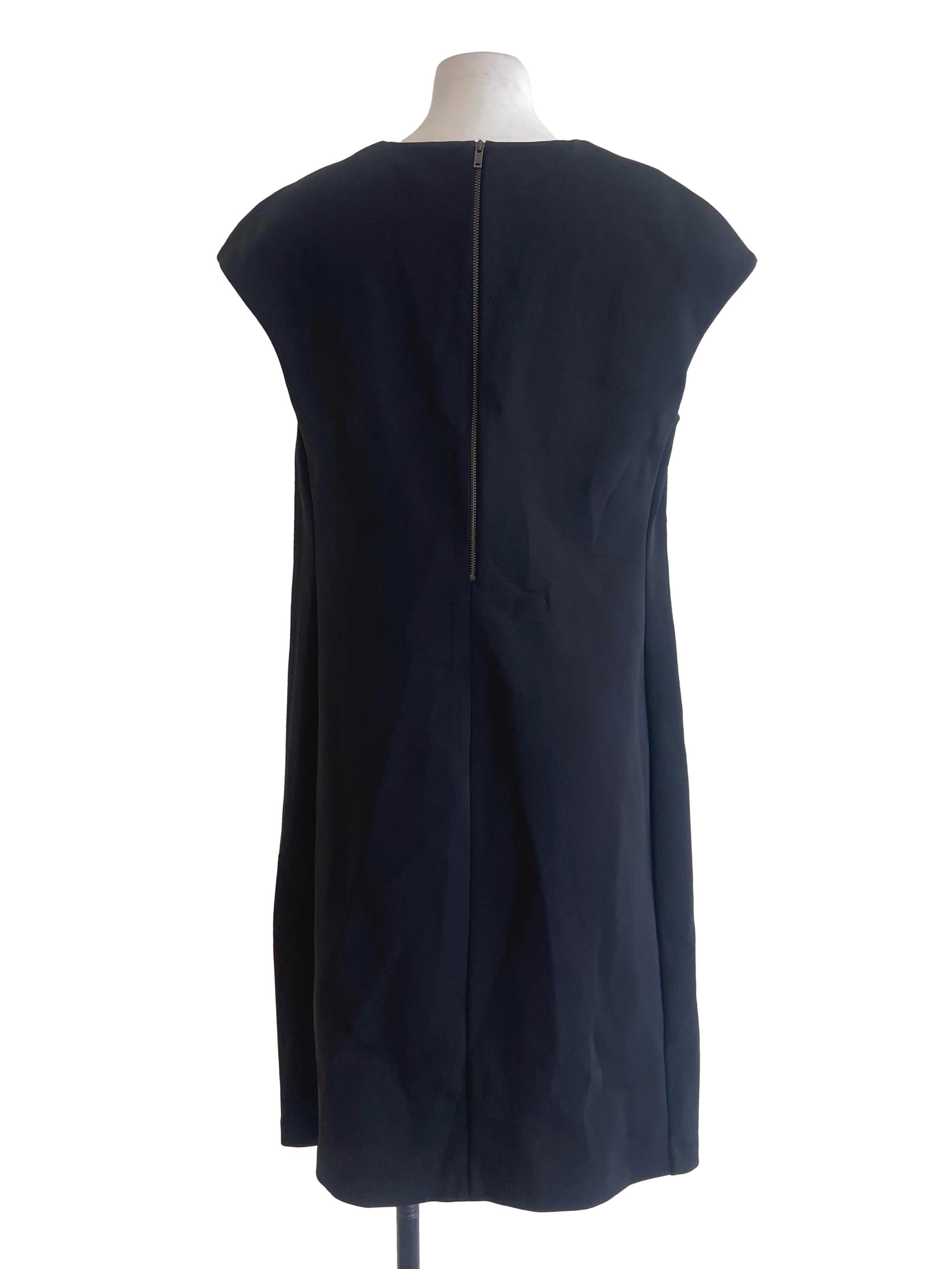 Black Sleeveless Shift Dress