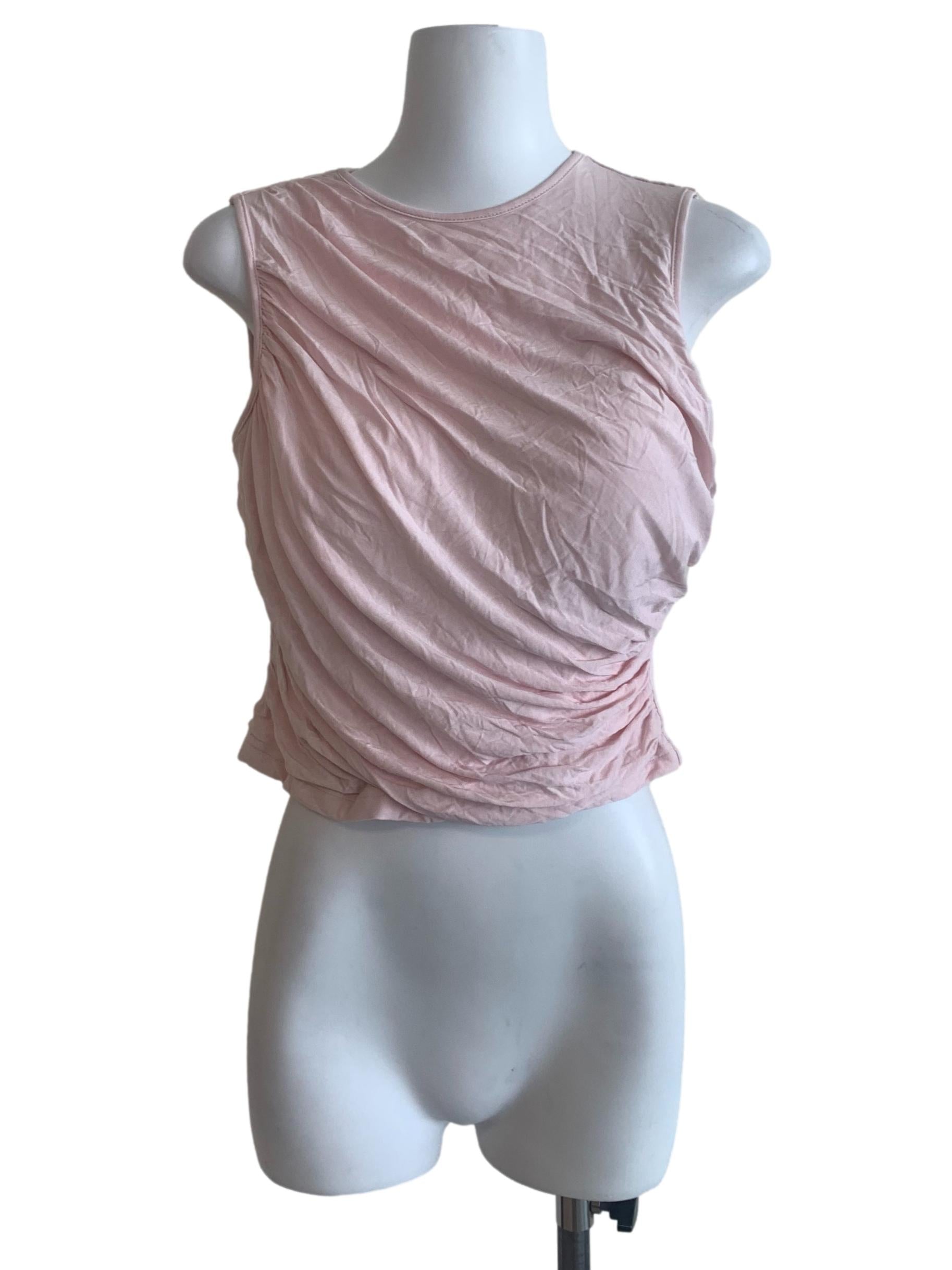 Pink Round Neck Top