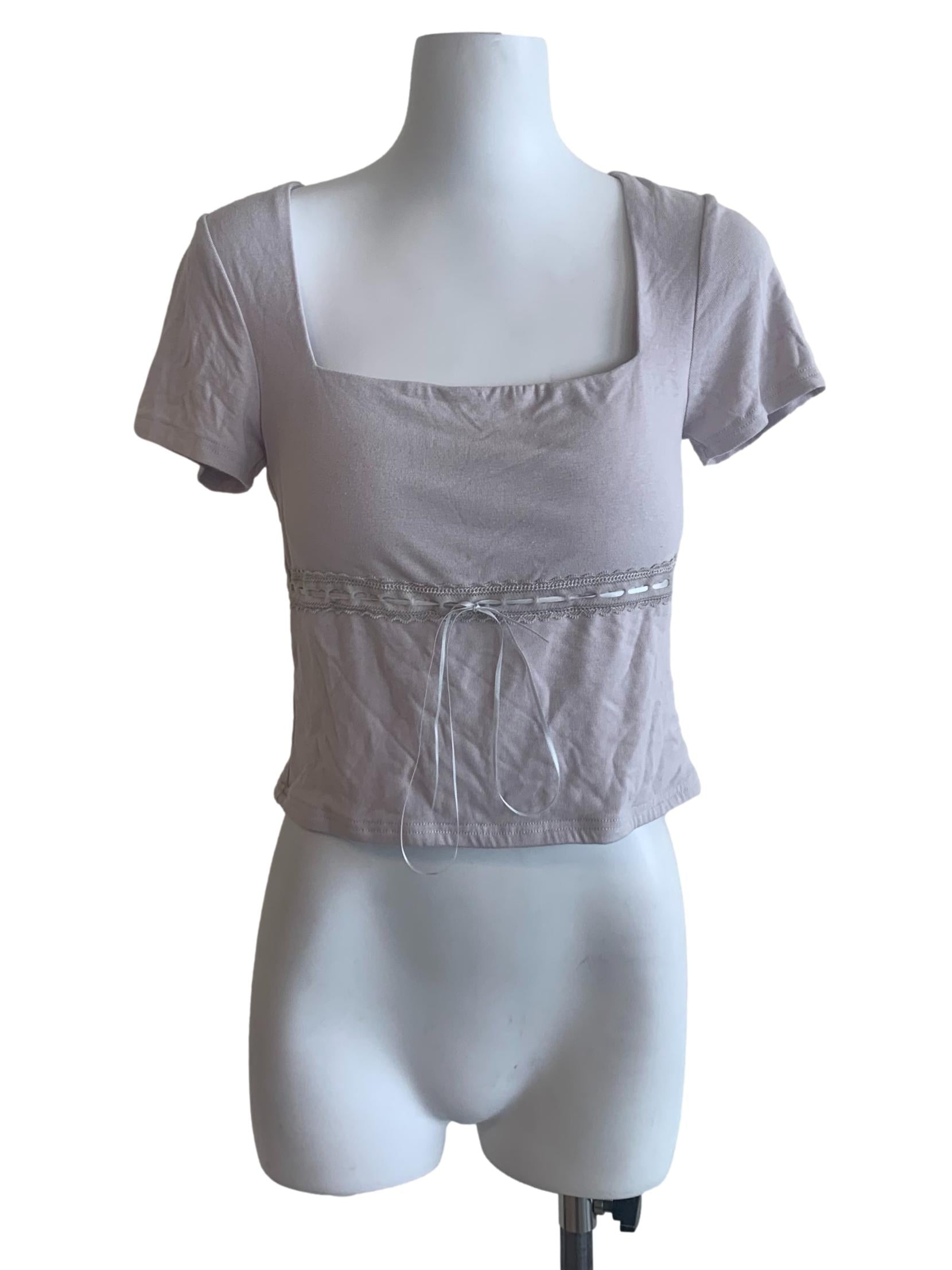 Periwinkle Purple Square Neck Top