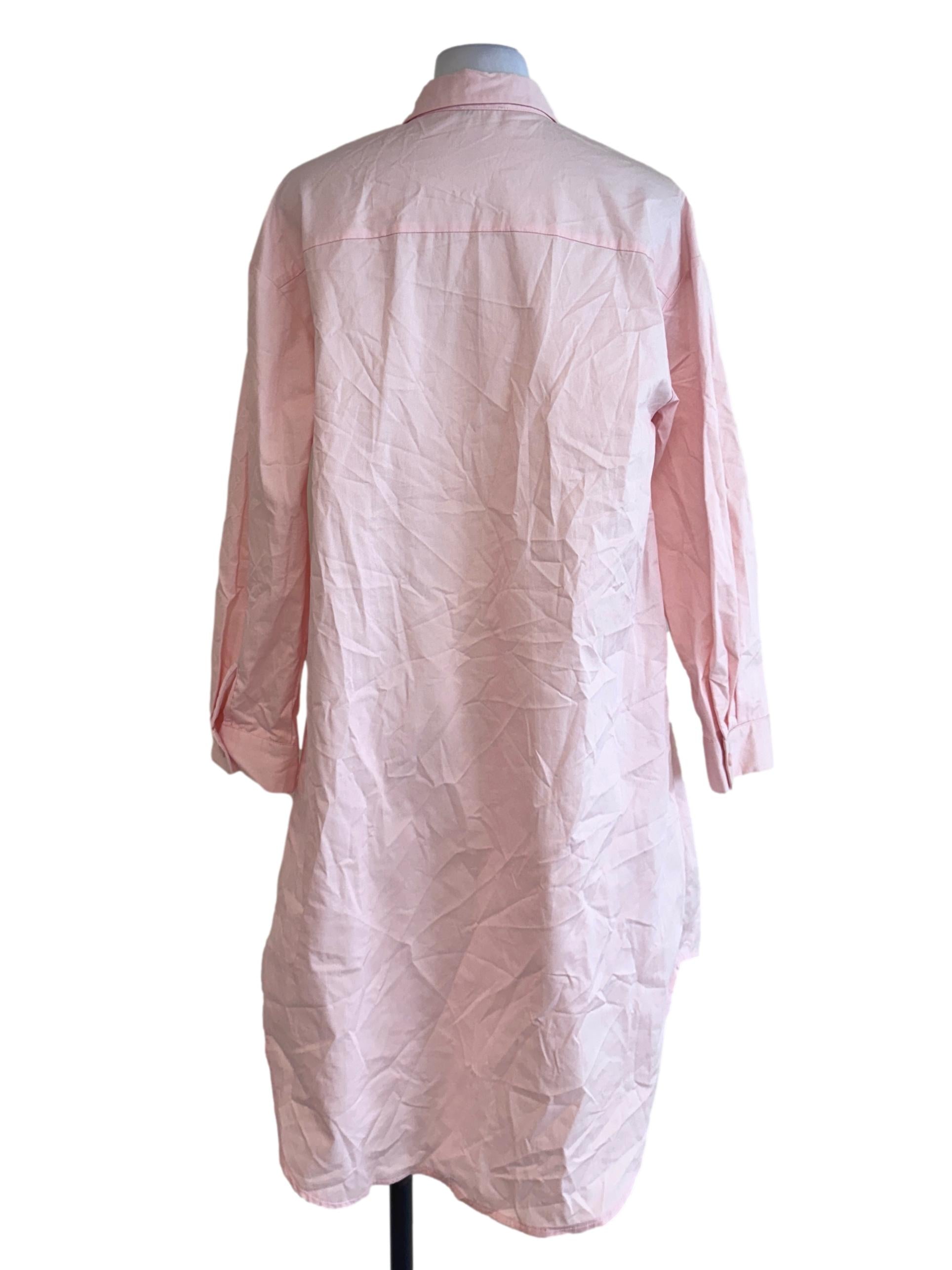 Pink Buttoned Long Top