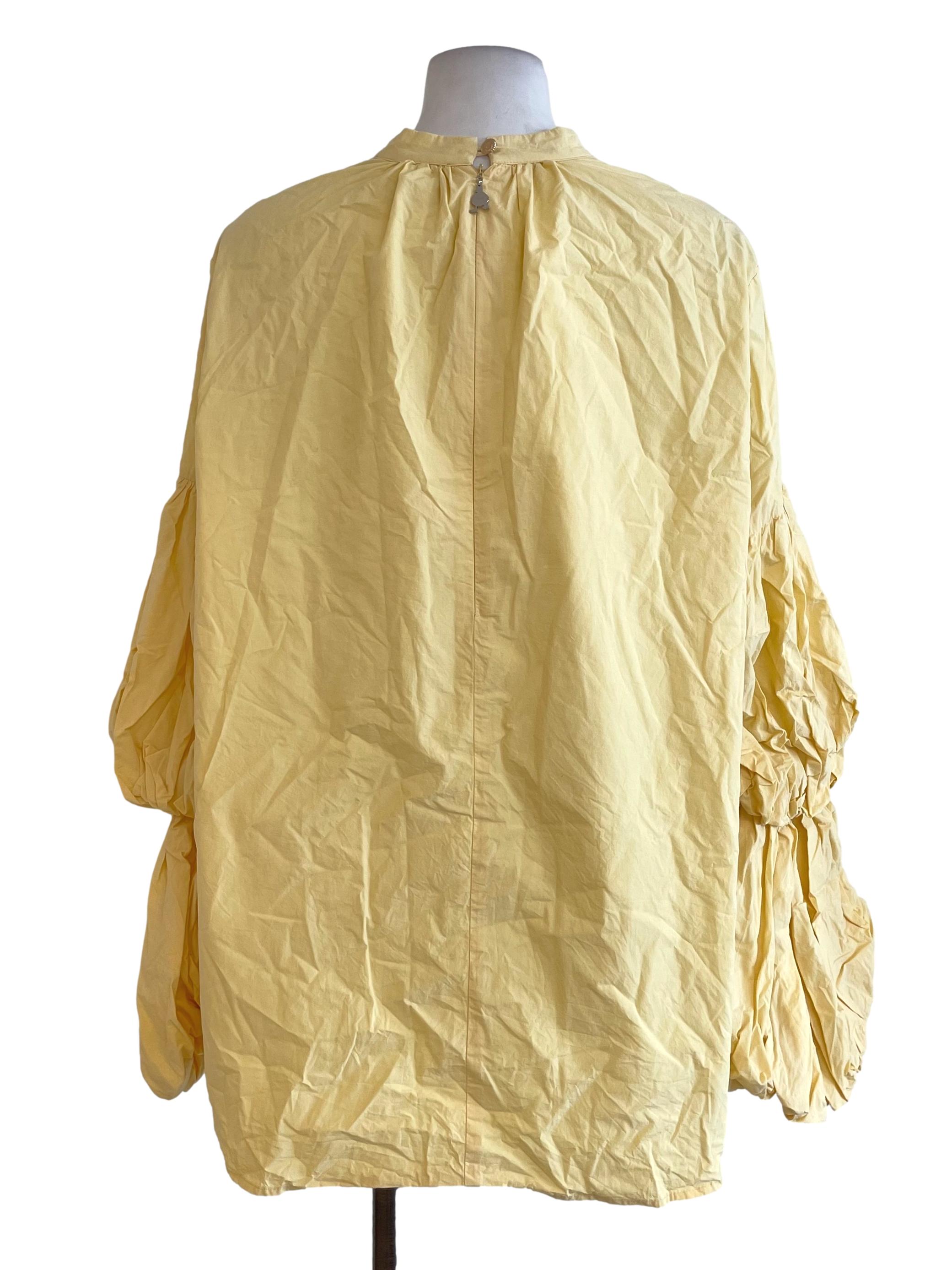 Yellow Marie Sleeves Top